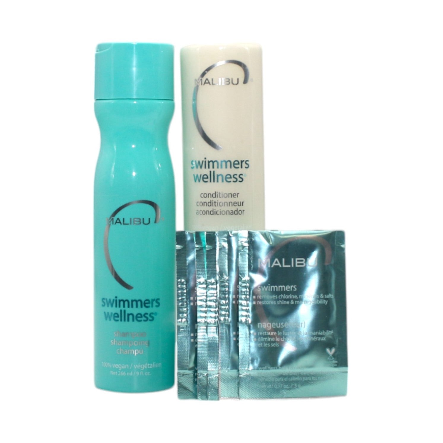 Malibu Swimmers Wellness Shampoo & Conditioner 100% Vegan Set - Overstock Beauty Supply