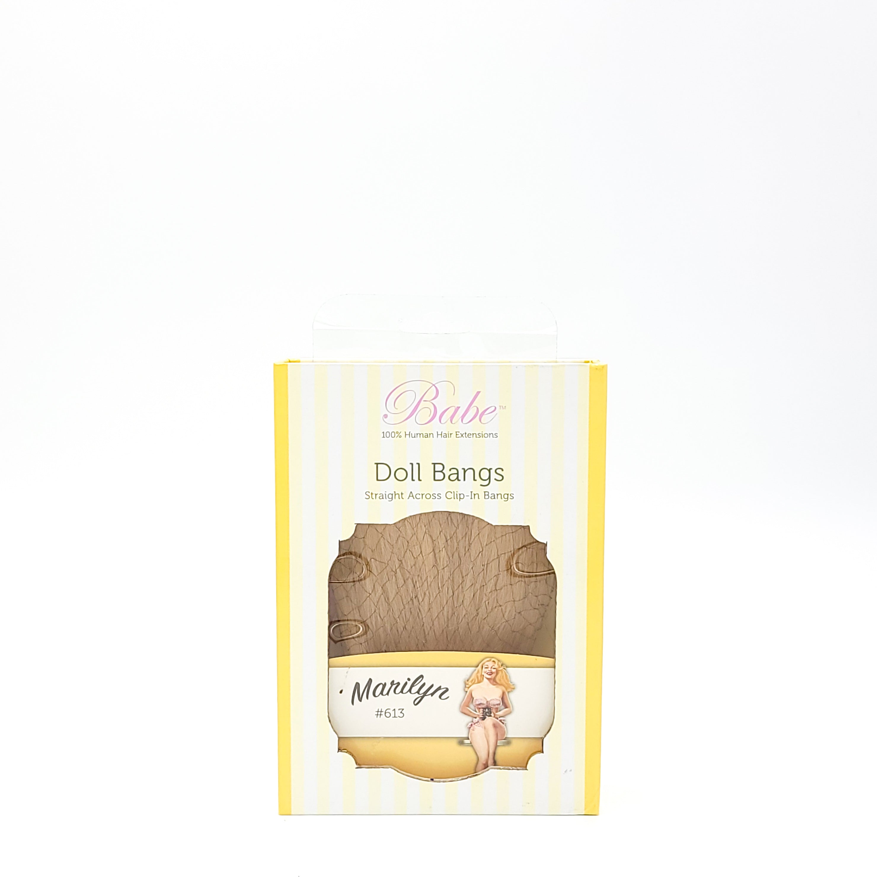 Babe 100% Human Hair Extensions Doll Bangs Straight Across Clip In Bangs Marilyn #613 - Overstock Beauty Supply