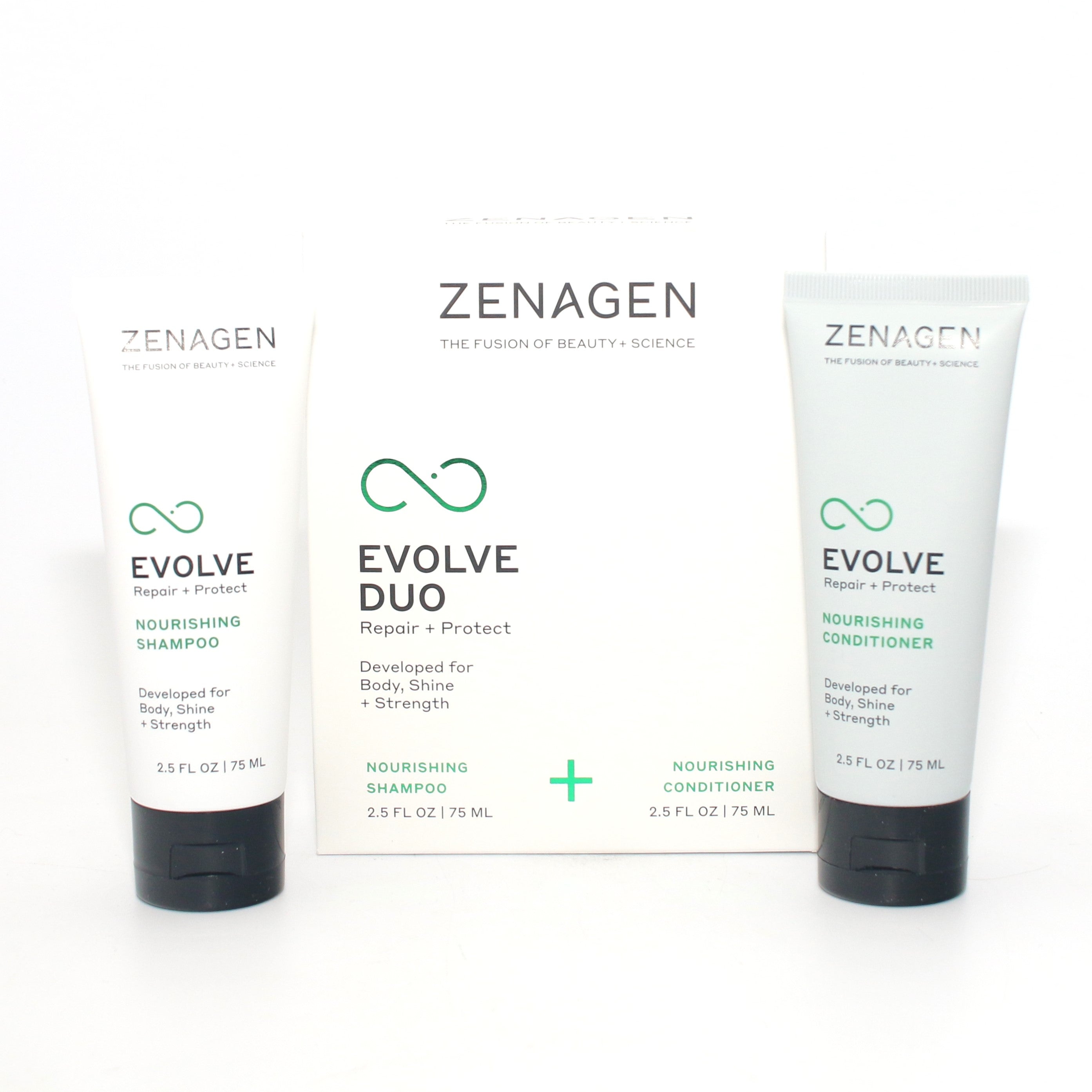 Zenagen Evolve Duo Repair + Product Nourishing Shampoo & Conditioner 2.5 oz - Overstock Beauty Supply