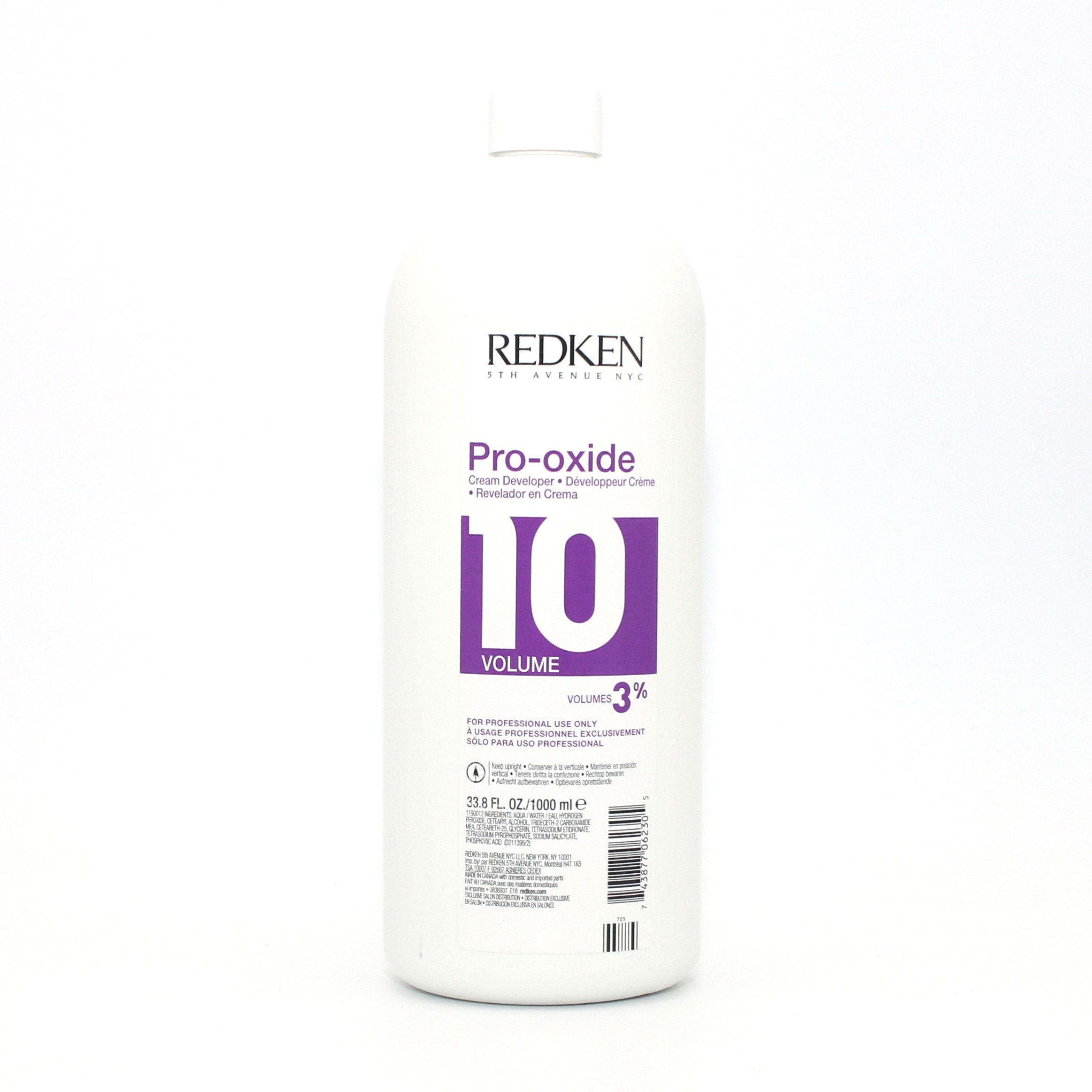 Redken Pro-oxide Cream Developer 10 Volume Volumes 3% 33.8 oz - Overstock Beauty Supply