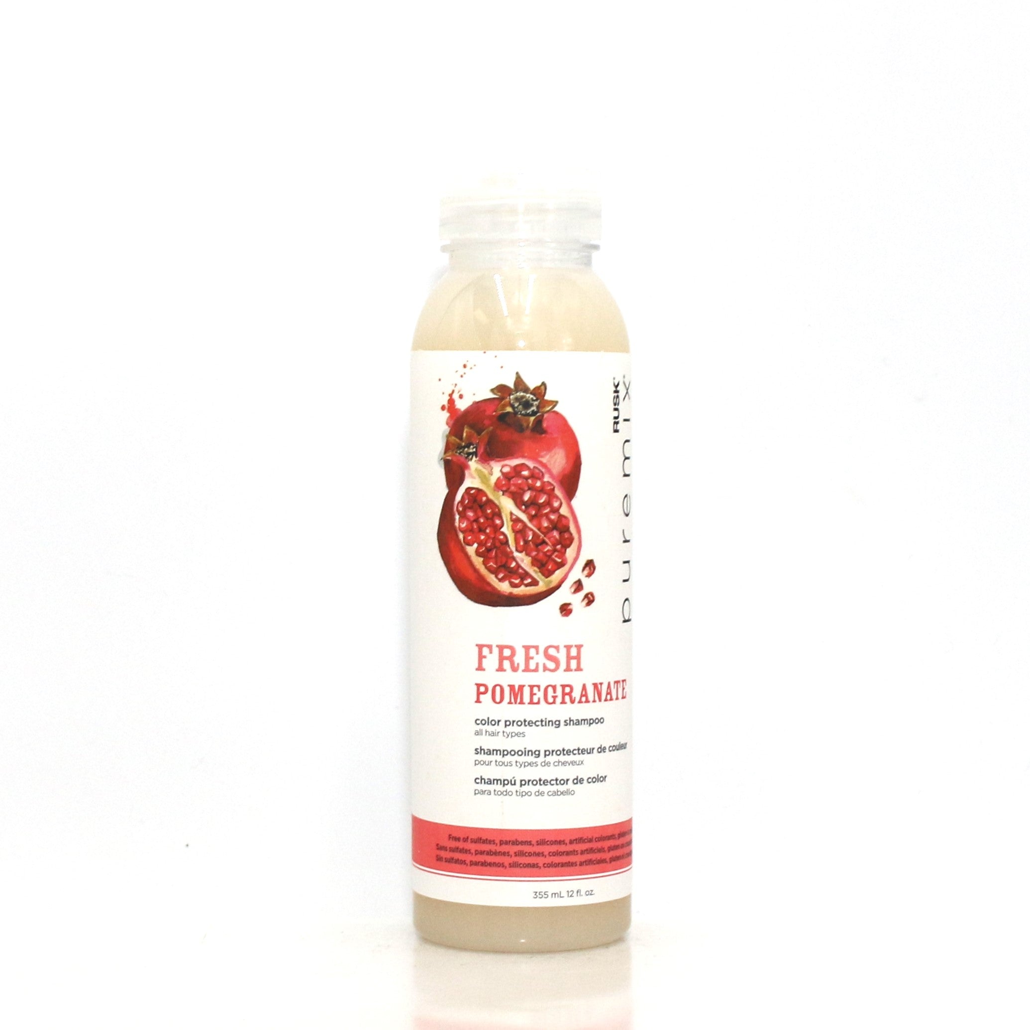 RUSK Puremix Fresh Pomegranate Color Protecting Shampoo 12 oz - Overstock Beauty Supply
