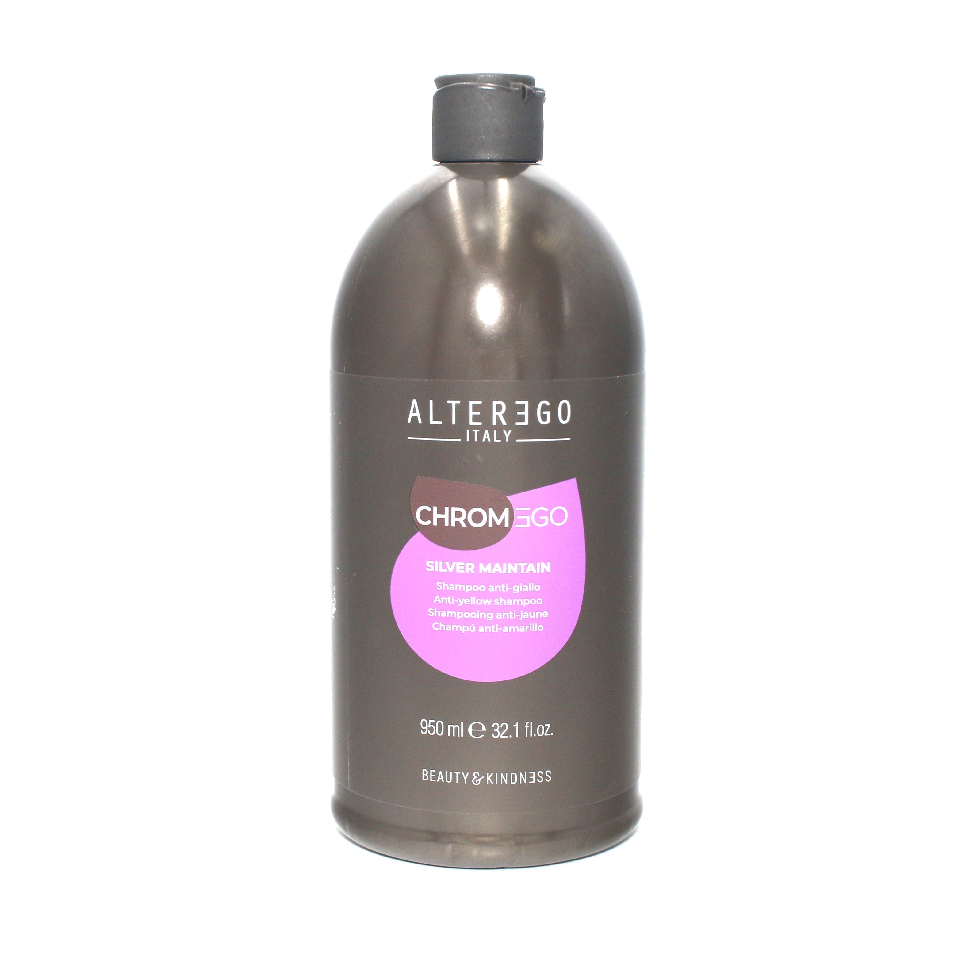 Alter Ego Chromego Silver Maintain Anti Yellow Shampoo 32.1 oz - Overstock Beauty Supply