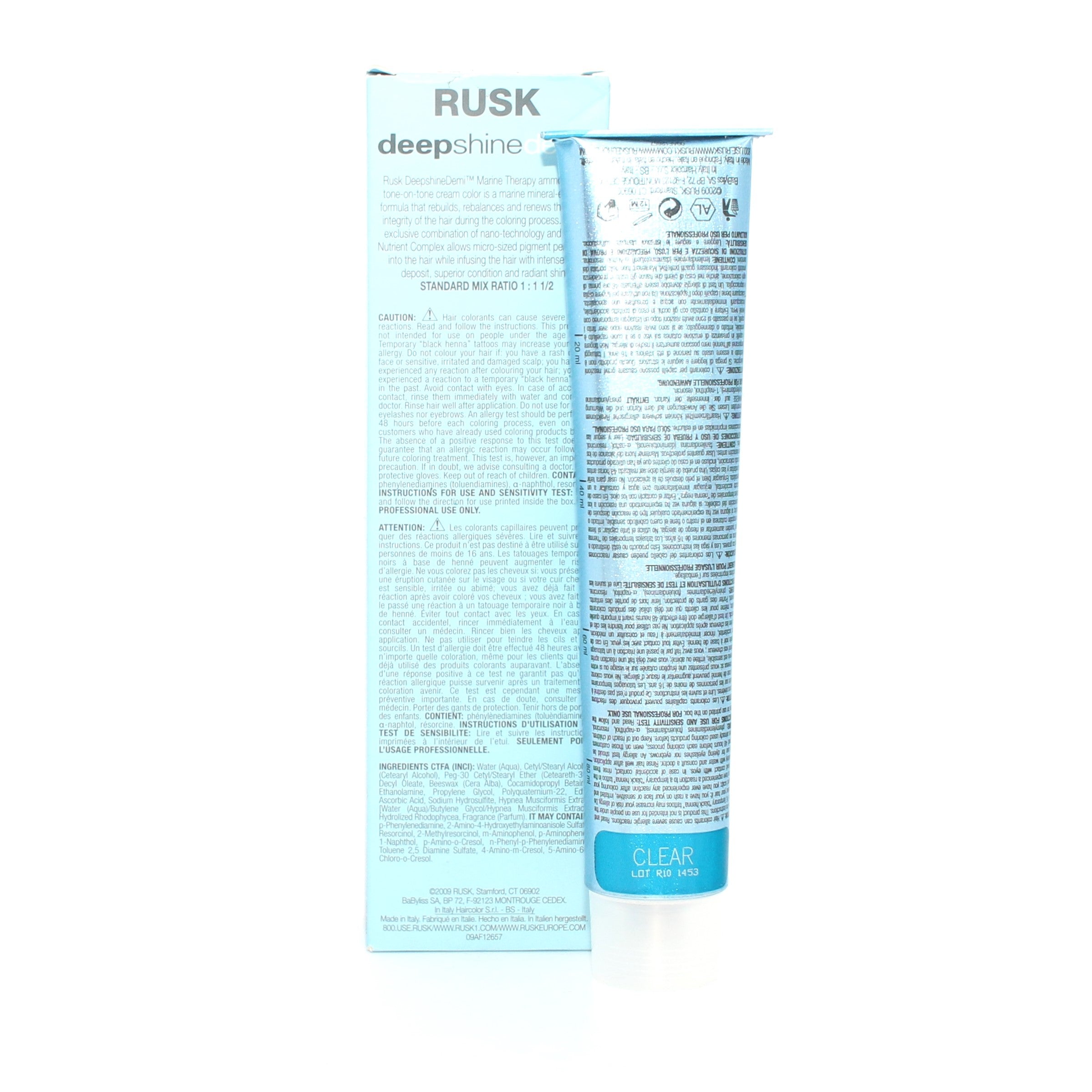Rusk Deep Shine Demi Permanent Ammonia Free Tone on Tone Cream Color 3.4 oz - Overstock Beauty Supply