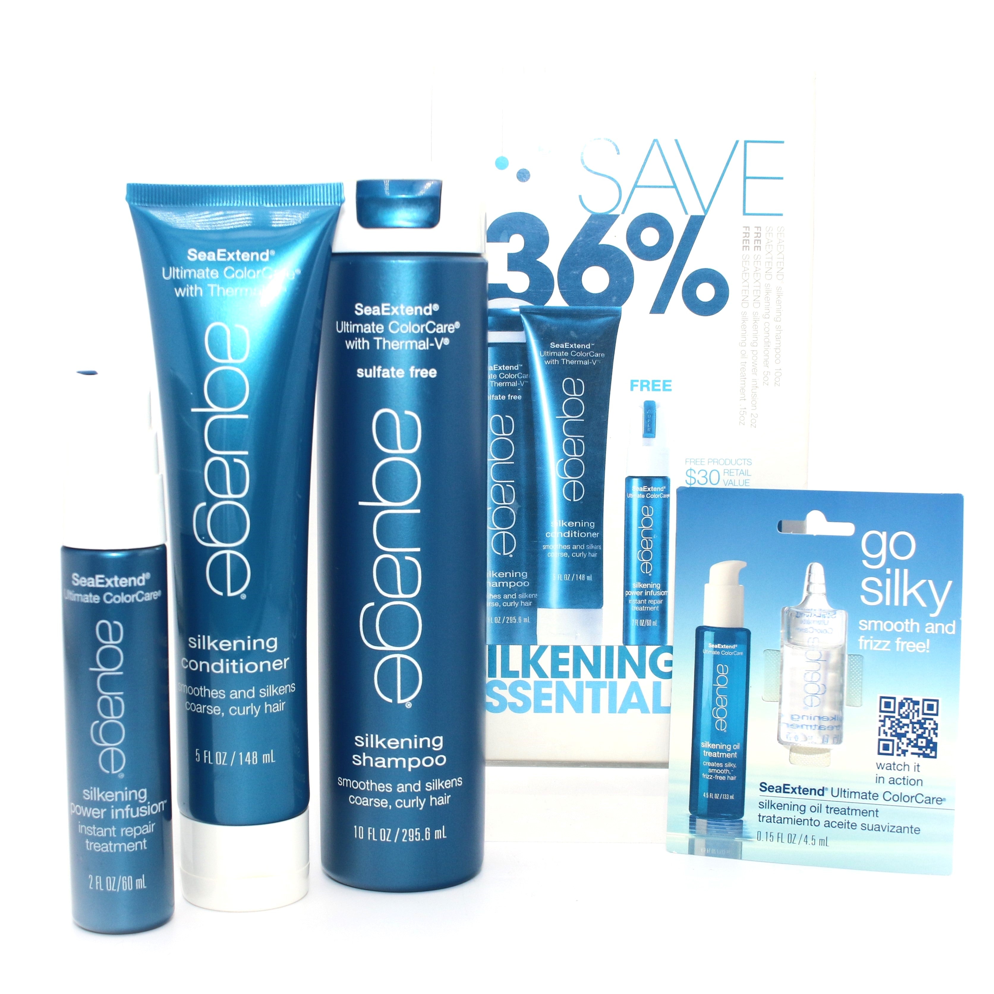 Aquage Silkening Essentials Kit 17 oz - Overstock Beauty Supply