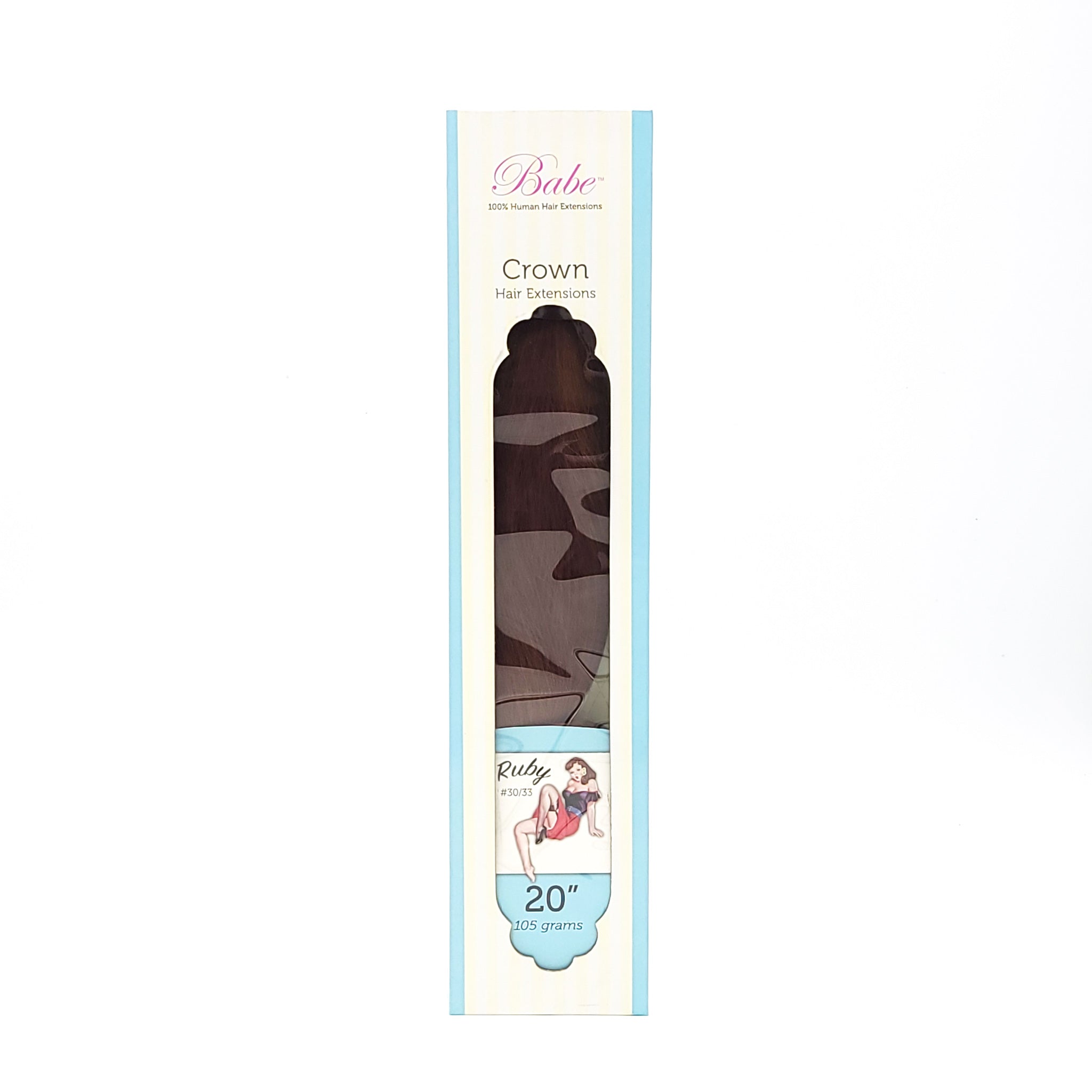 Babe 100% Human Hair Extensions Crown Hair Extensions Ruby #30/33 20" - Overstock Beauty Supply