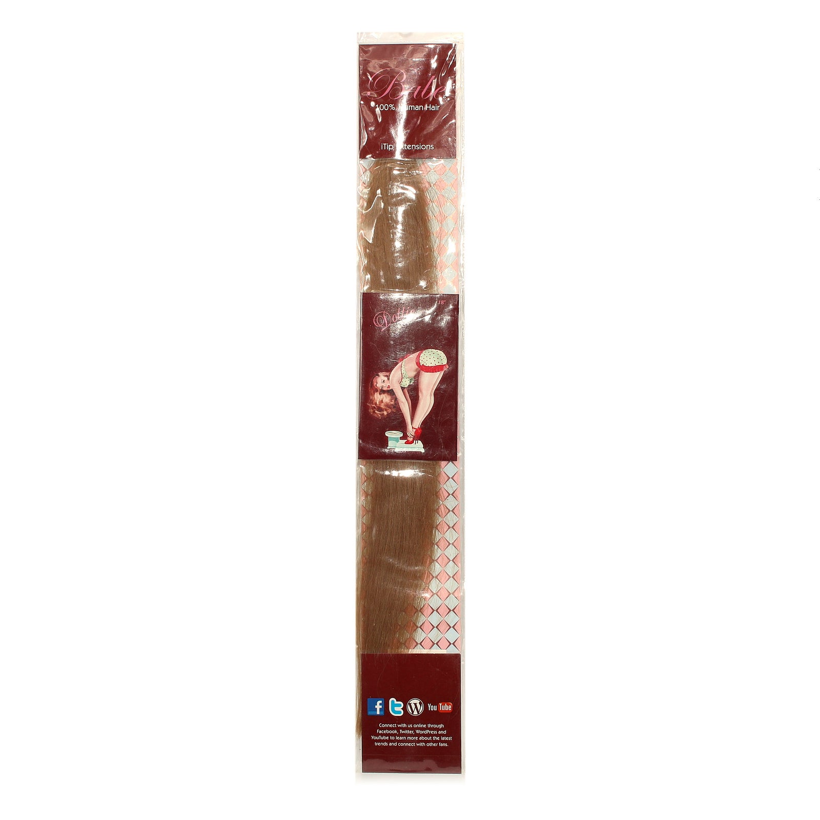 Babe 100% Human Hair iTip Extensions Dottie #12 18"