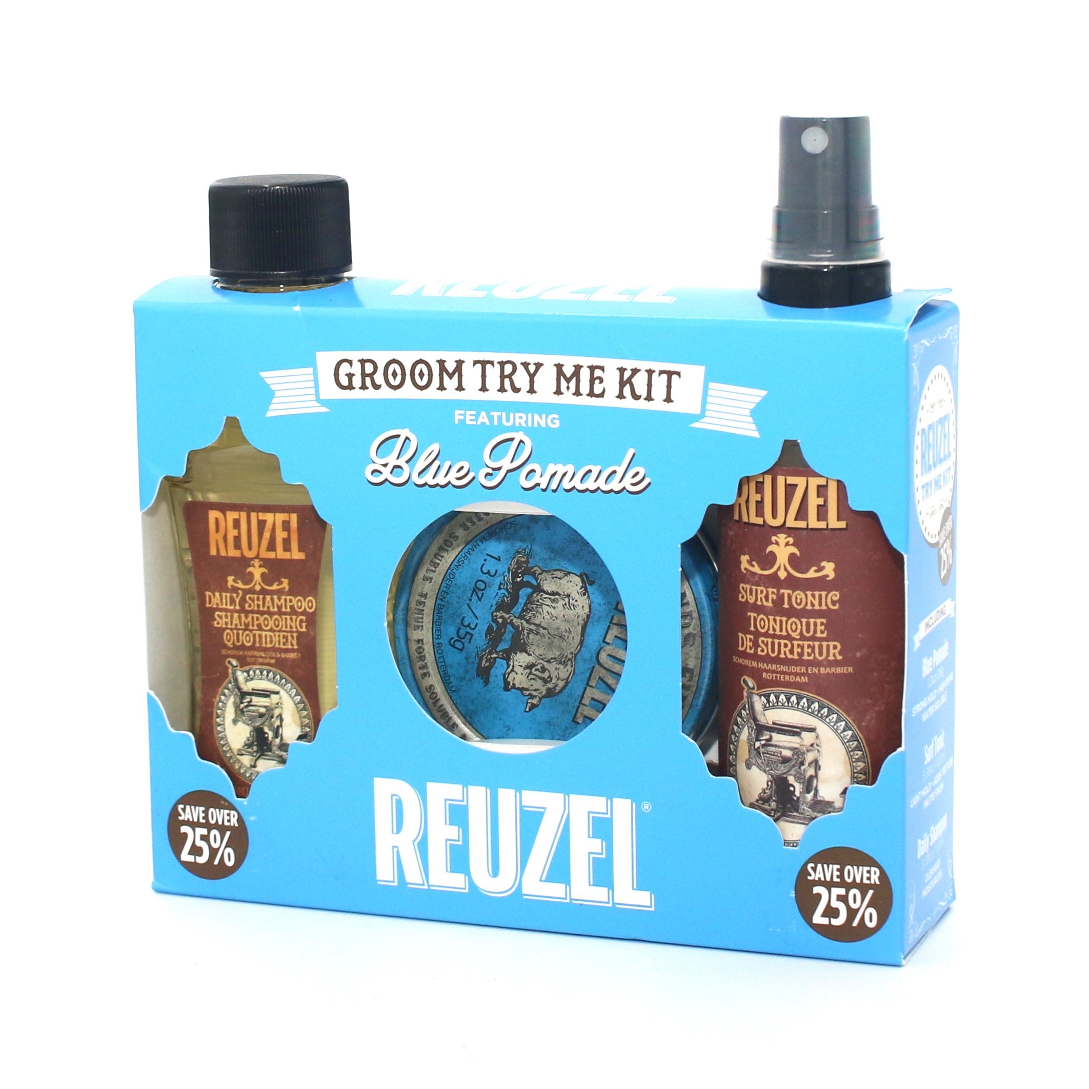 Reuzel Blue Pomade Try Me Kit - Overstock Beauty Supply