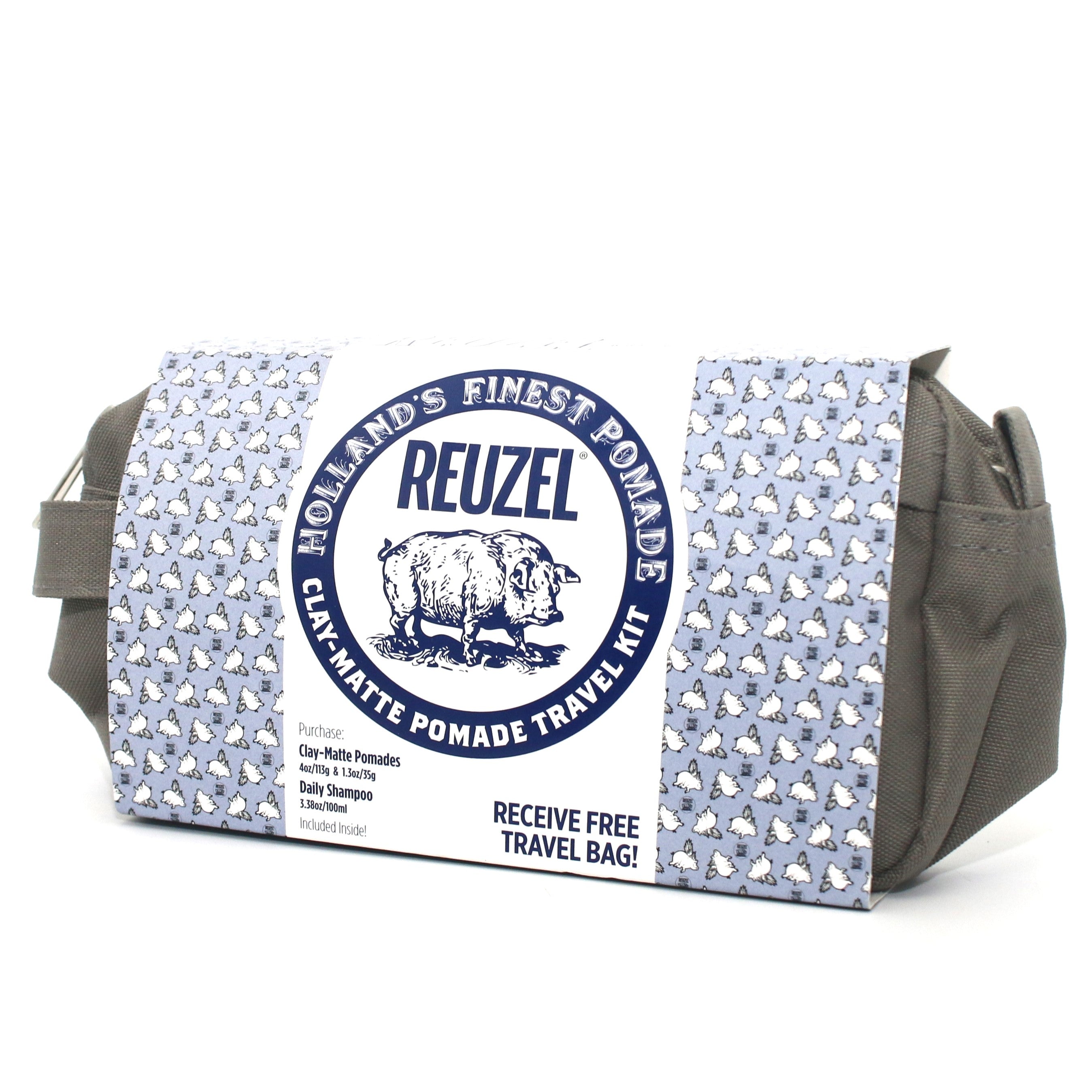 Reuzel Clay Matte Pomade Travel Kit - Overstock Beauty Supply