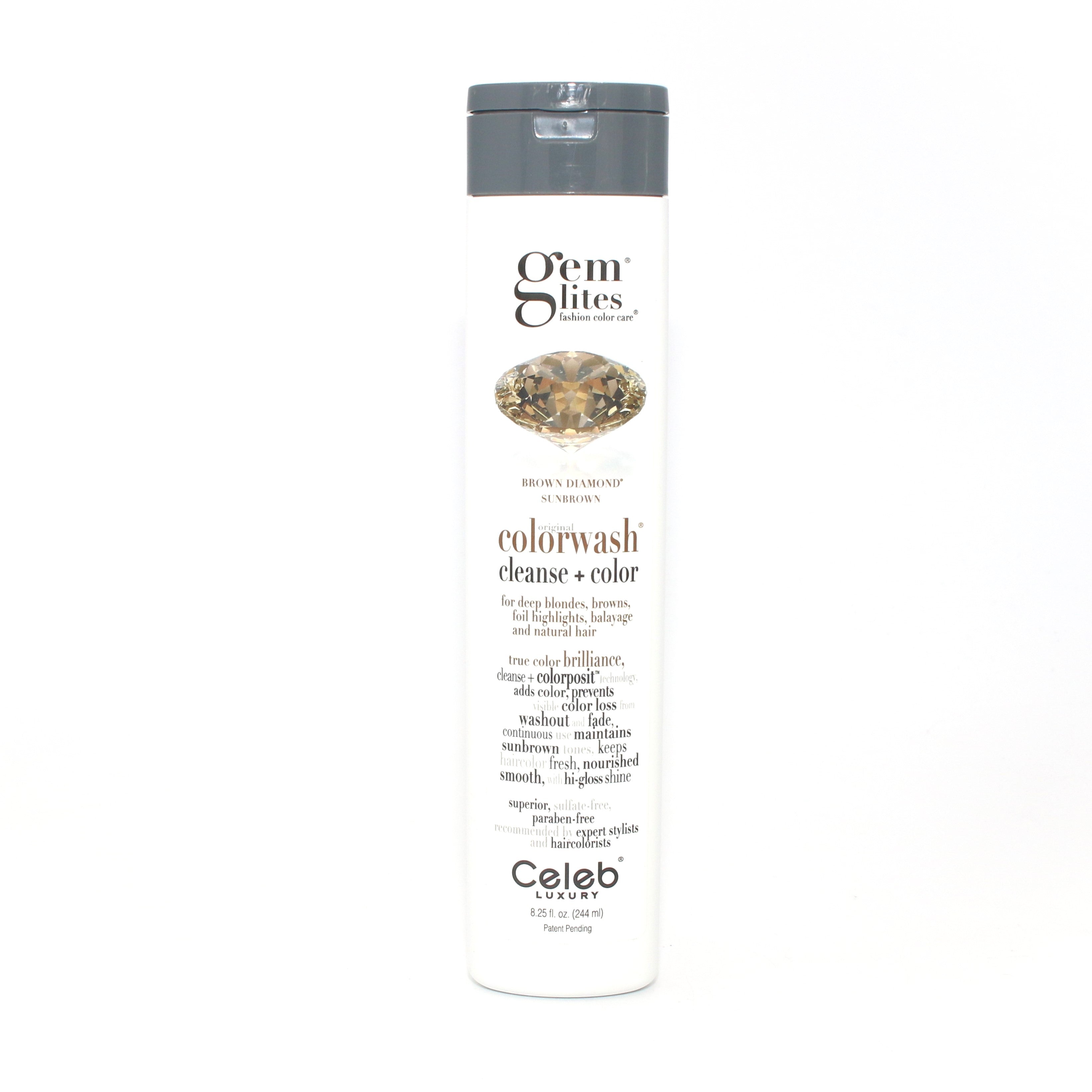 Celeb Luxury Gem Lites Brown Diamond Sunbrown Wash 8.25 oz - Overstock Beauty Supply