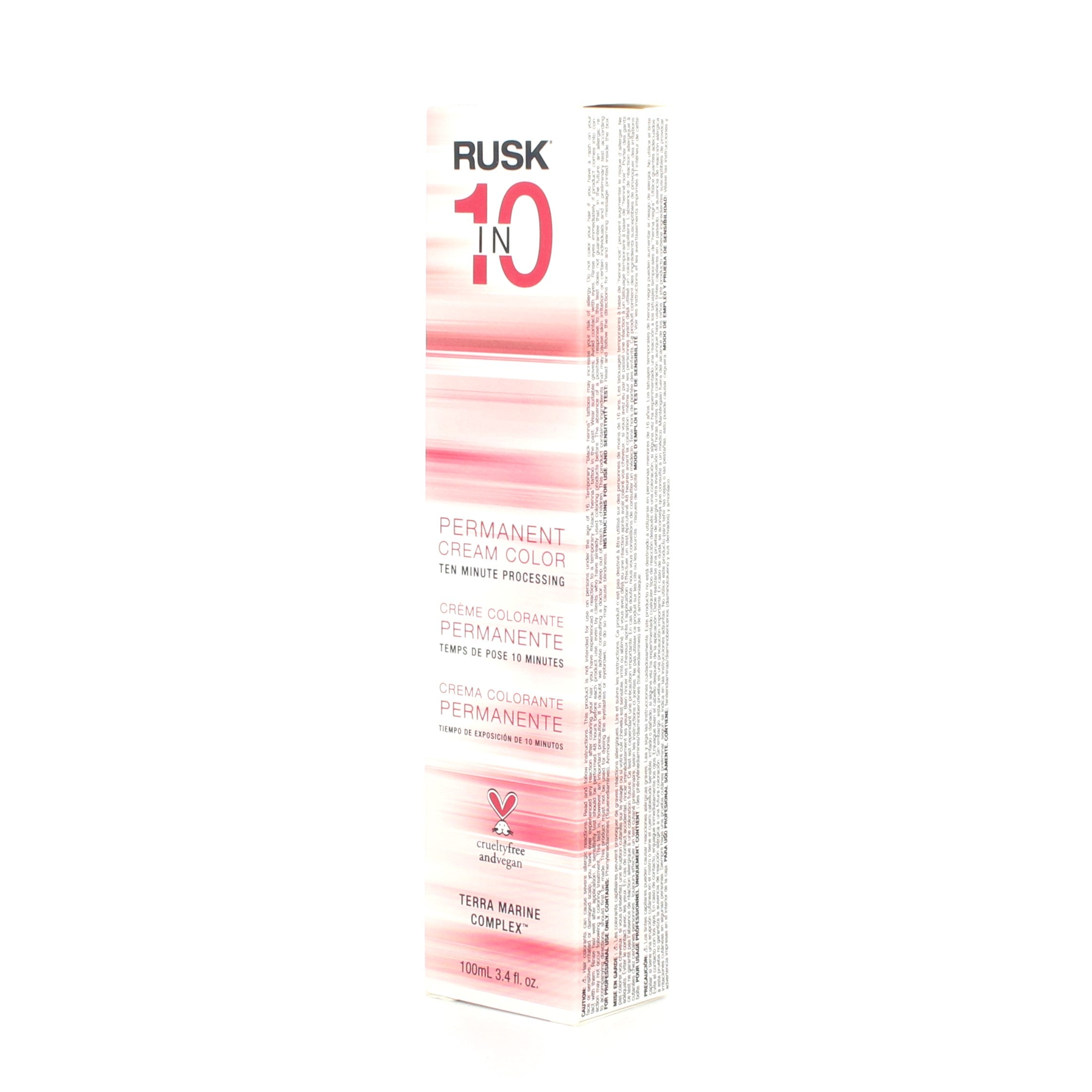 Rusk 10 In 1 Permanent Cream Color Ten Minute Processing 3.4 oz - Overstock Beauty Supply