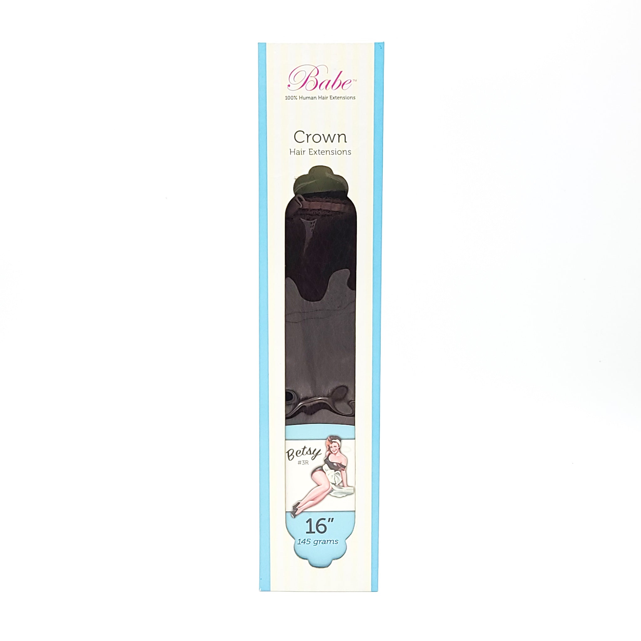 Babe 100% Human Hair Extensions Crown Hair Extensions Betsy #3R 16" - Overstock Beauty Supply