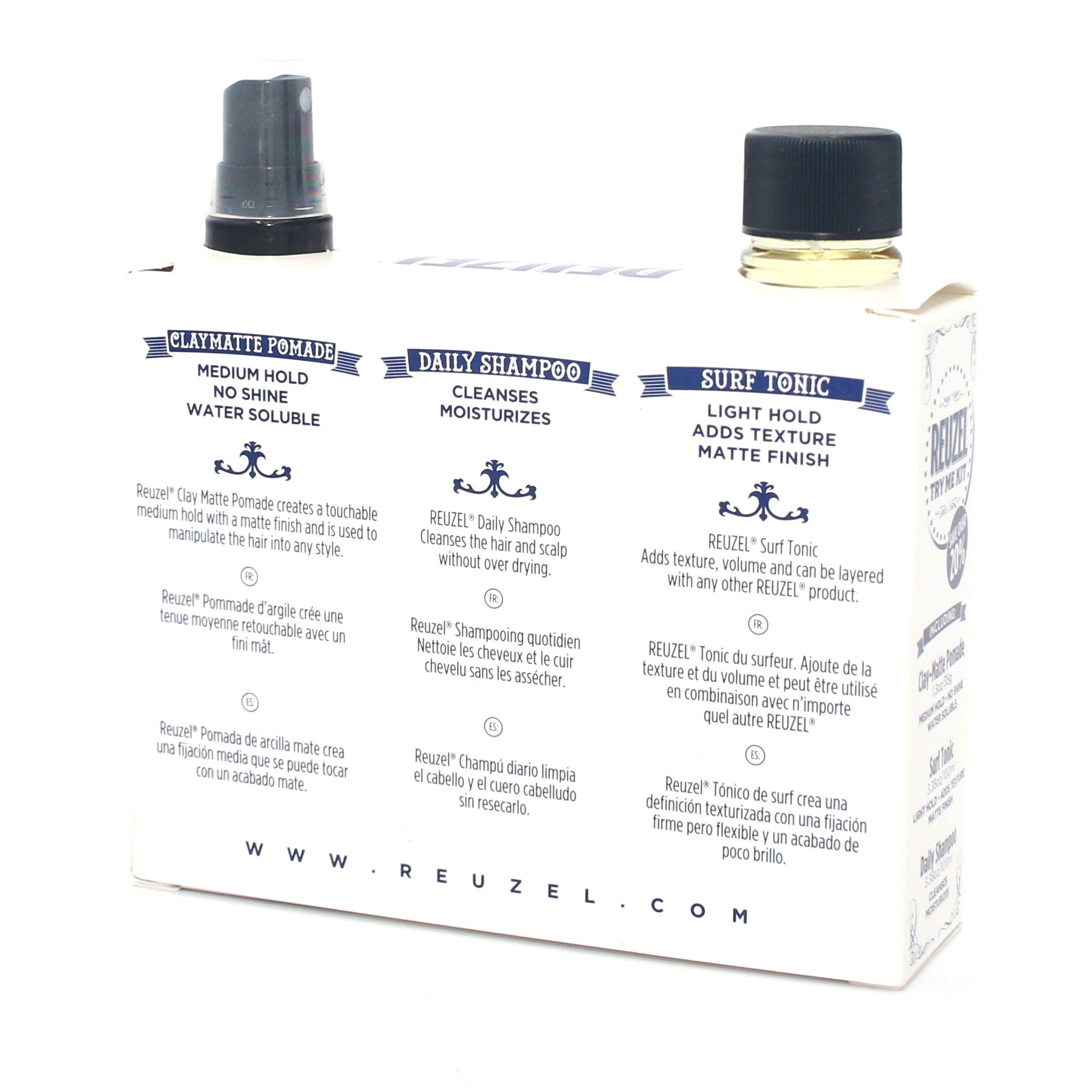 Reuzel Clay Matte Pomade Try Me Kit - Overstock Beauty Supply