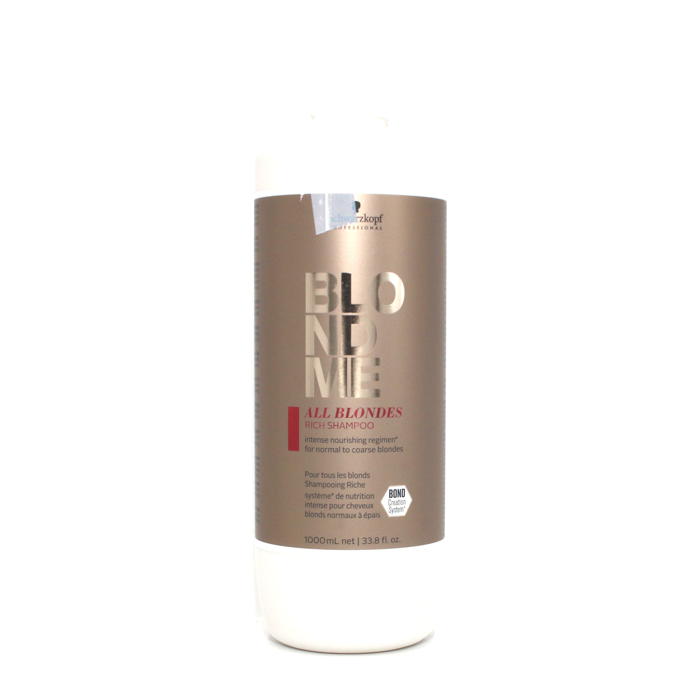 SCHWARZKOPF BlondMe All Blondes Rich Shampoo Normal to Coarse Blondes 33.8 oz - Overstock Beauty Supply