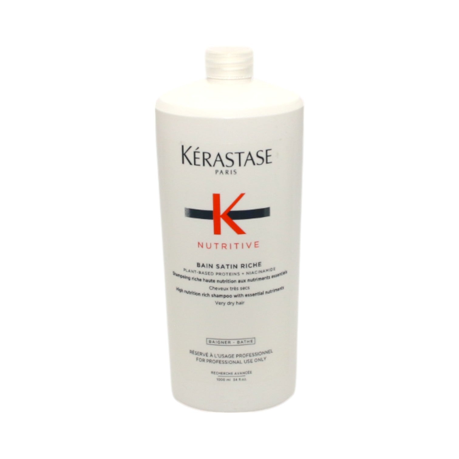 Kerastase Nutritive Bain Satin Riche Shampoo for Very Dry Hair 34 oz - Overstock Beauty Supply