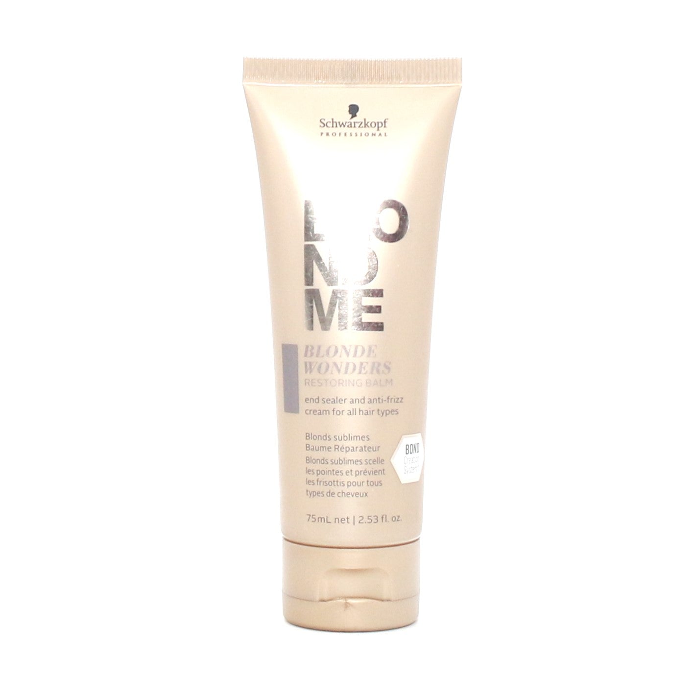Schwarzkopf Blonde Wonder Restoring Balm End Sealer and Anti Frizz Cream 2.53 oz - Overstock Beauty Supply