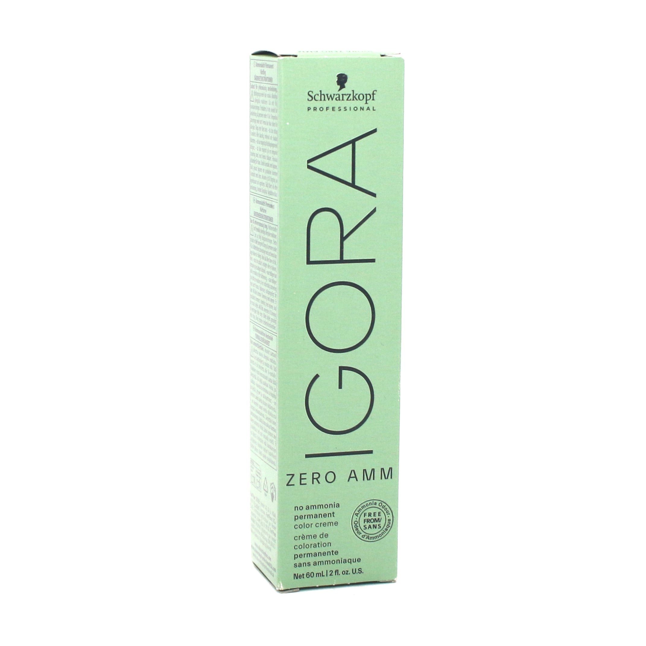Schwarzkopf Igora Zero AMM No Ammonia Permanent Color Creme 2 oz - Overstock Beauty Supply