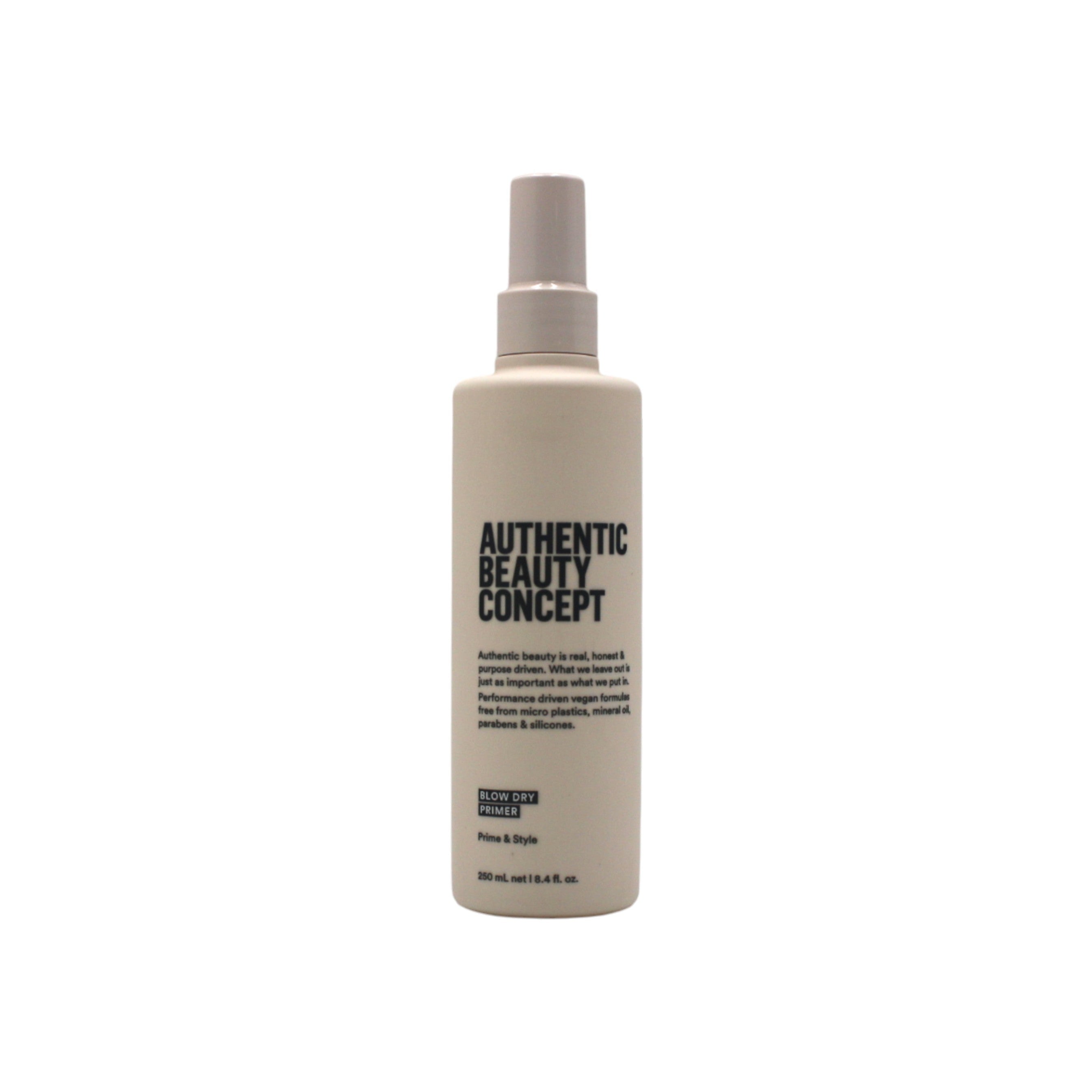 Spray bottle labeled 'Authentic Beauty Concept' on a white background