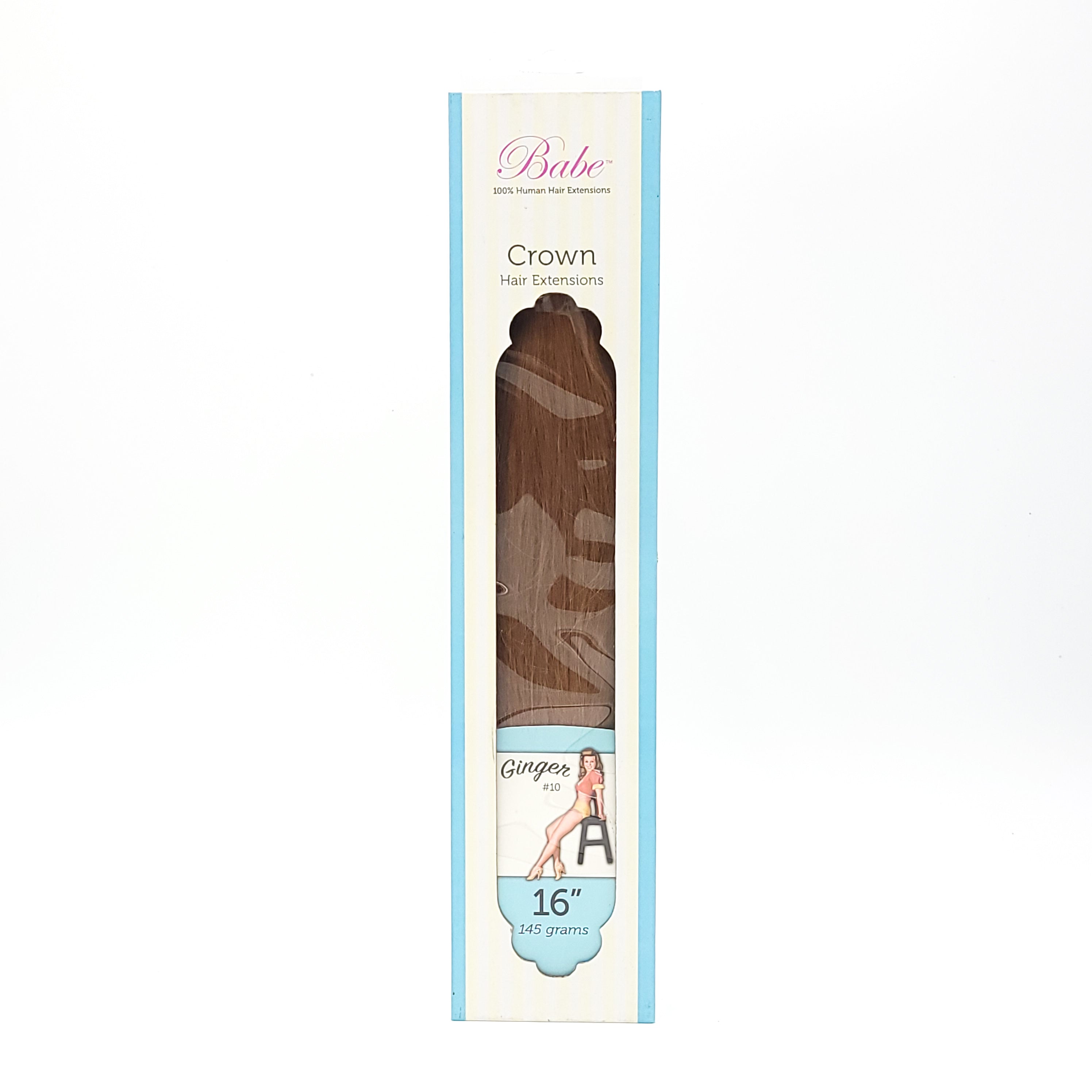 Babe 100% Human Hair Extensions Crown Hair Extensions Ginger #10 16" - Overstock Beauty Supply