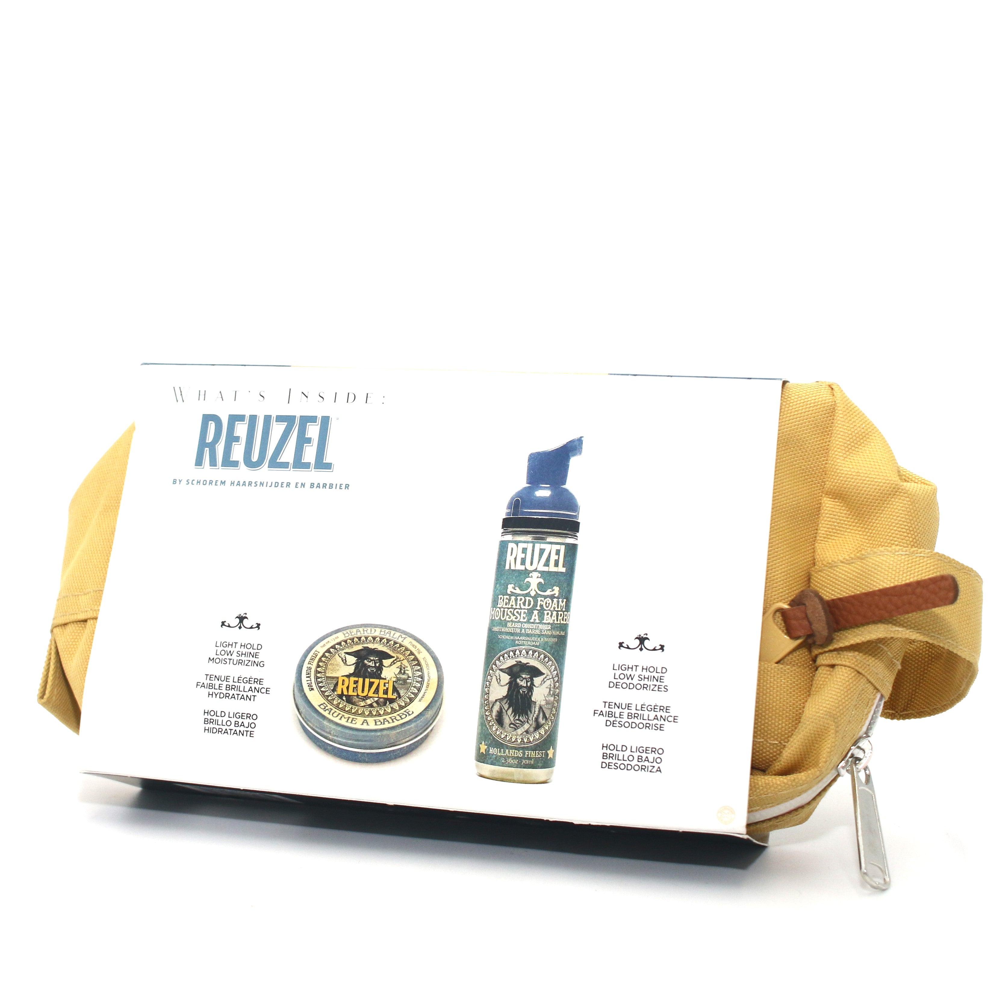Reuzel Groom & Grow Original Scent Beard Travel Kit - Overstock Beauty Supply