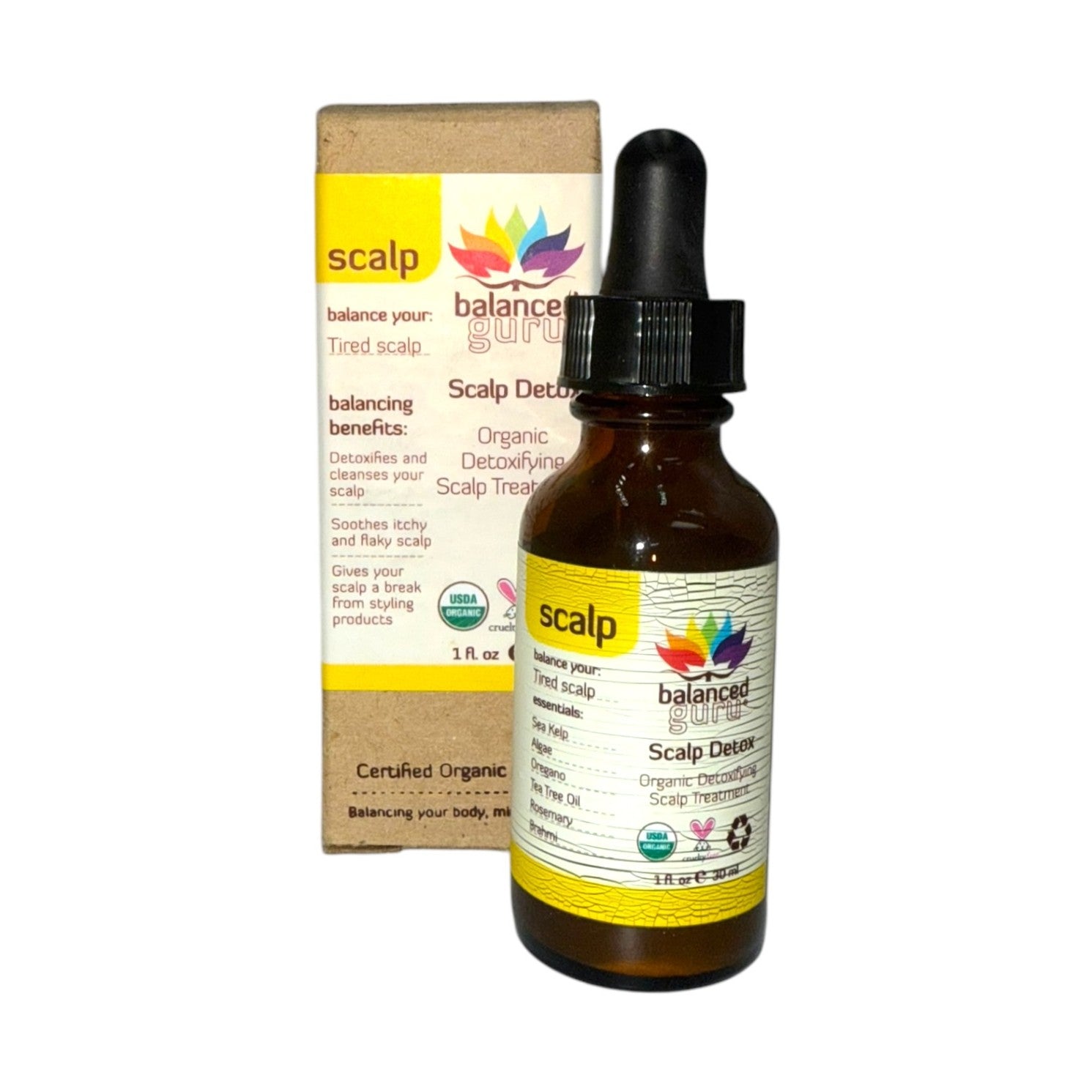 Balanced Guru Balance your Tired Scalp Organic Detoxifying Scalp Treatment 1 oz - Overstock Beauty Supply