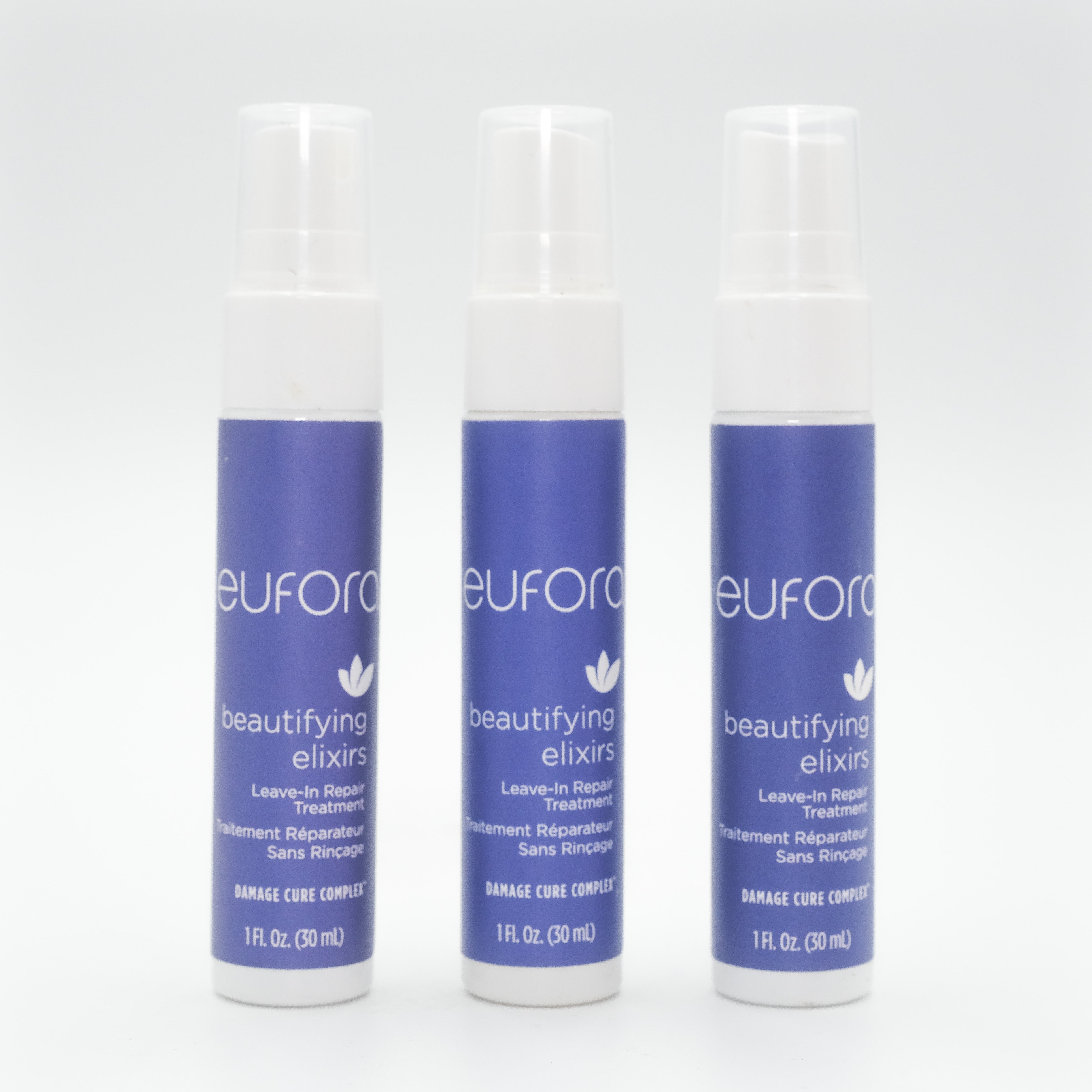 EUFORA Beautifying Elixers Leave In Treatment (Set of 3) 1 oz - Overstock Beauty Supply