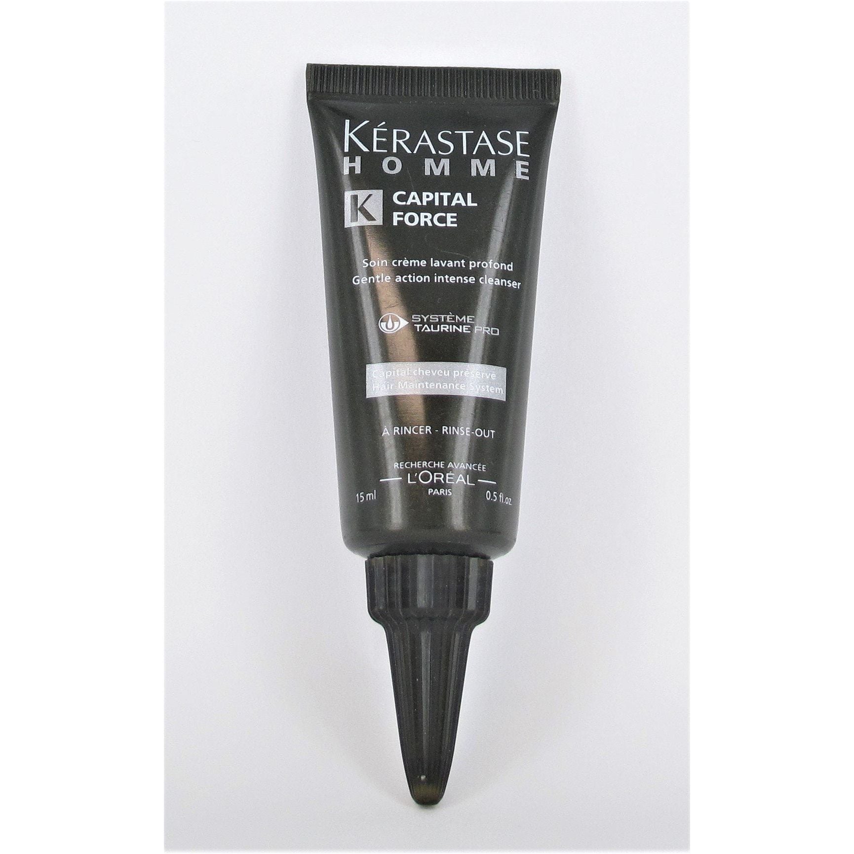 Kerastase Homme Capital Force Intense Cleanser-Rinse Out (Gentle) ,0.5fl oz - Overstock Beauty Supply