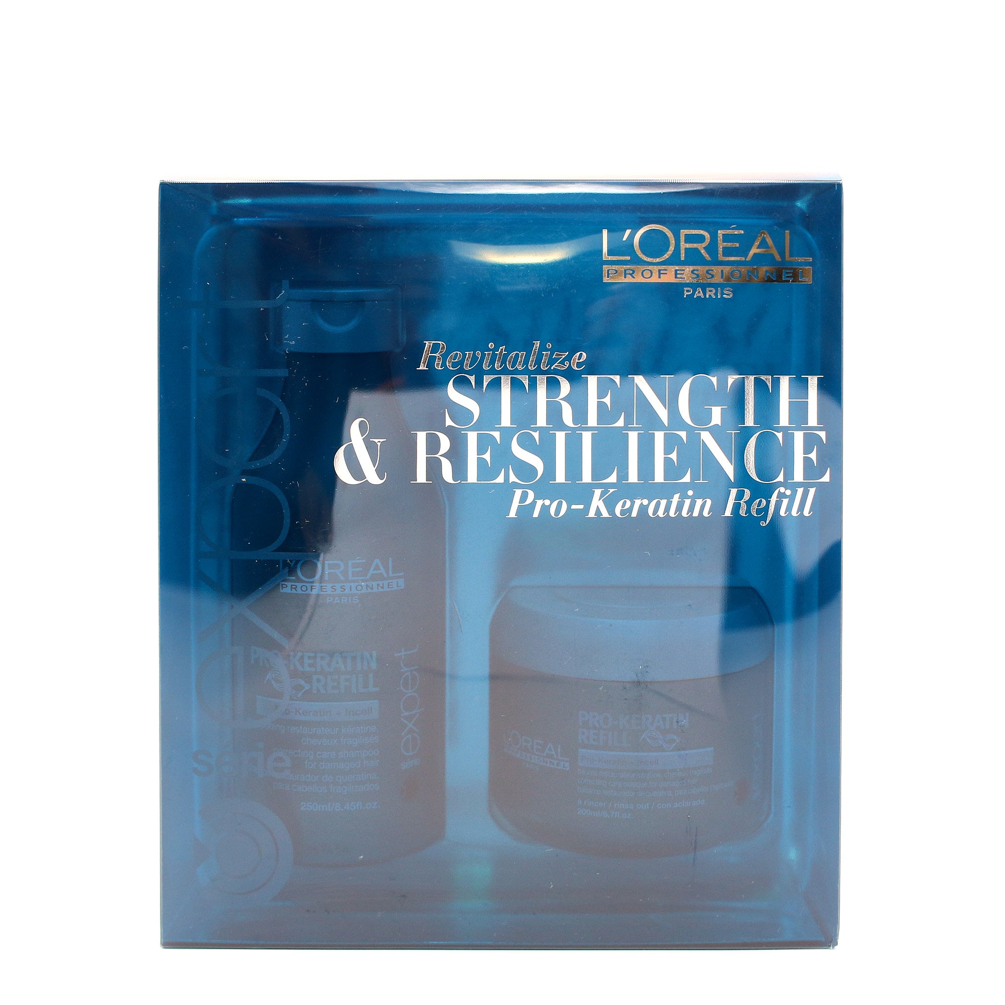 LOREAL Revitalize Strength and Resilience Pro Keratin Refill Shampoo & Conditioner Set - Overstock Beauty Supply