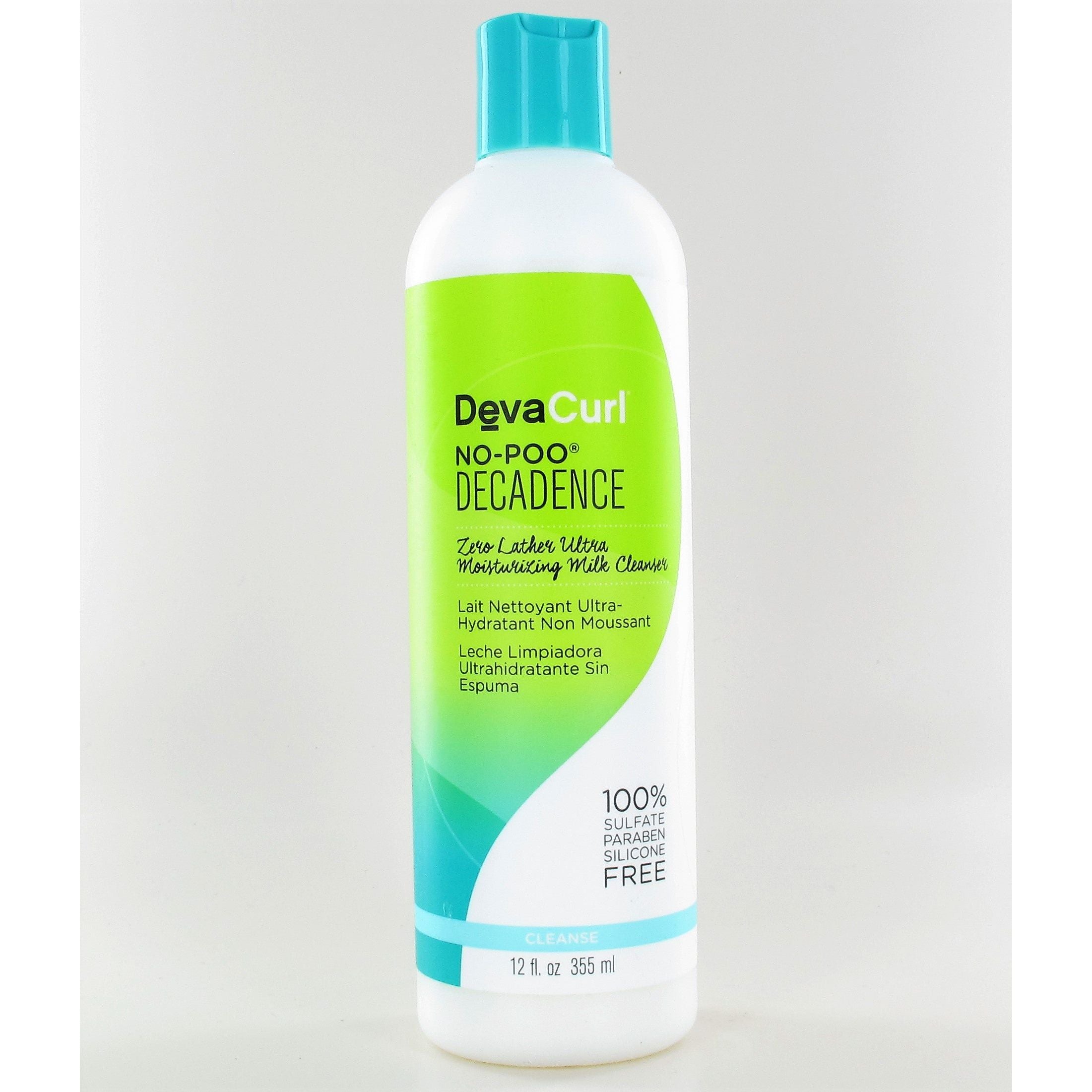 DEVA CURL No-Poo Decadence Zero Lather Ultra Moisturizing Milk Cleanser 12 oz - Overstock Beauty Supply