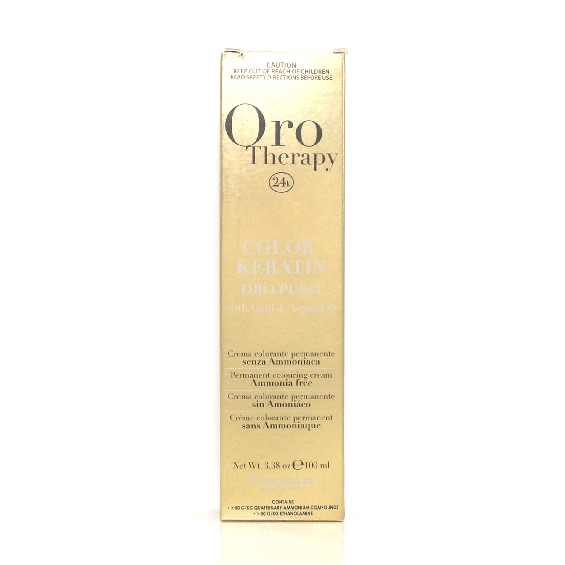 Fanola Oro Therapy Color Keratin Oro Pura with Gold & Argan Oil 3.38 oz