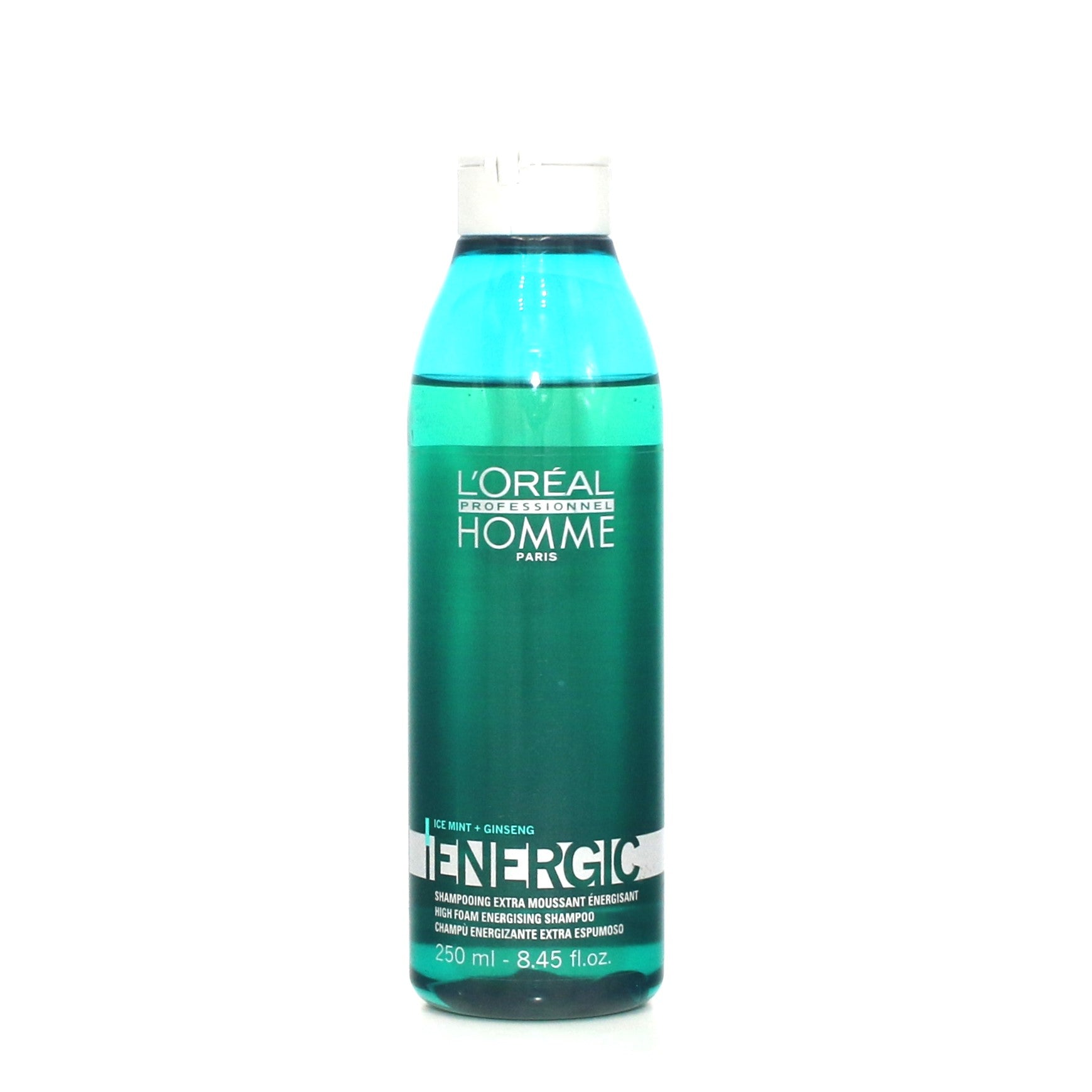 LOREAL Homme Iced Mint + Ginseng Energic Shampoo 8.45 oz