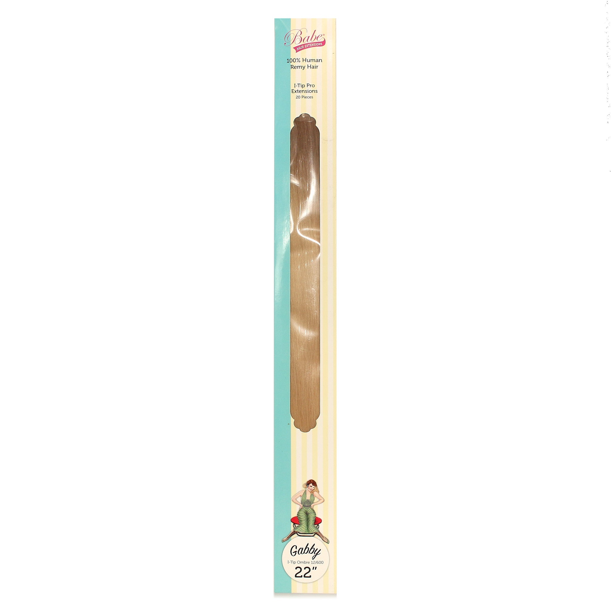 Babe 100% Human Remy Hair I-Tip Pro Extensions Gabby I-Tip Ombre 12/600 22" - Overstock Beauty Supply