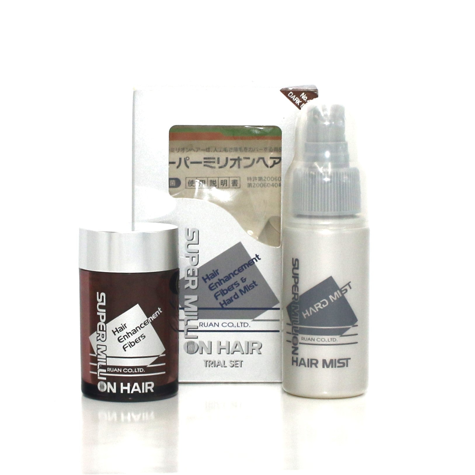 Super Million Hair Enhancement Fibers & Hard Mist Trial Set No.4Dark Blond - Overstock Beauty Supply