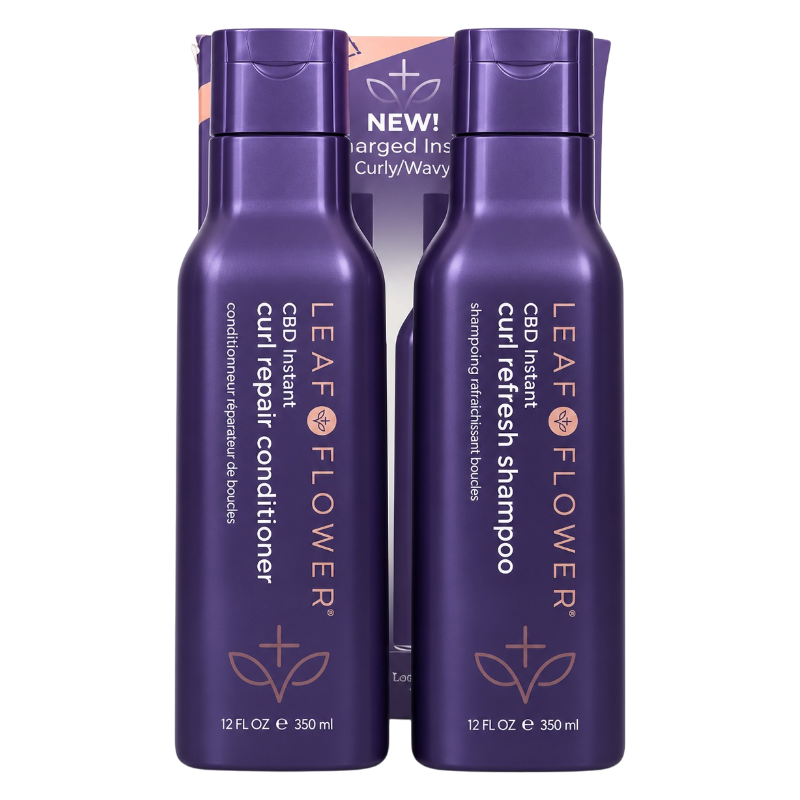Leaf & Flower Instant Curl Repair Shampoo & Conditioner Duo 12 oz
