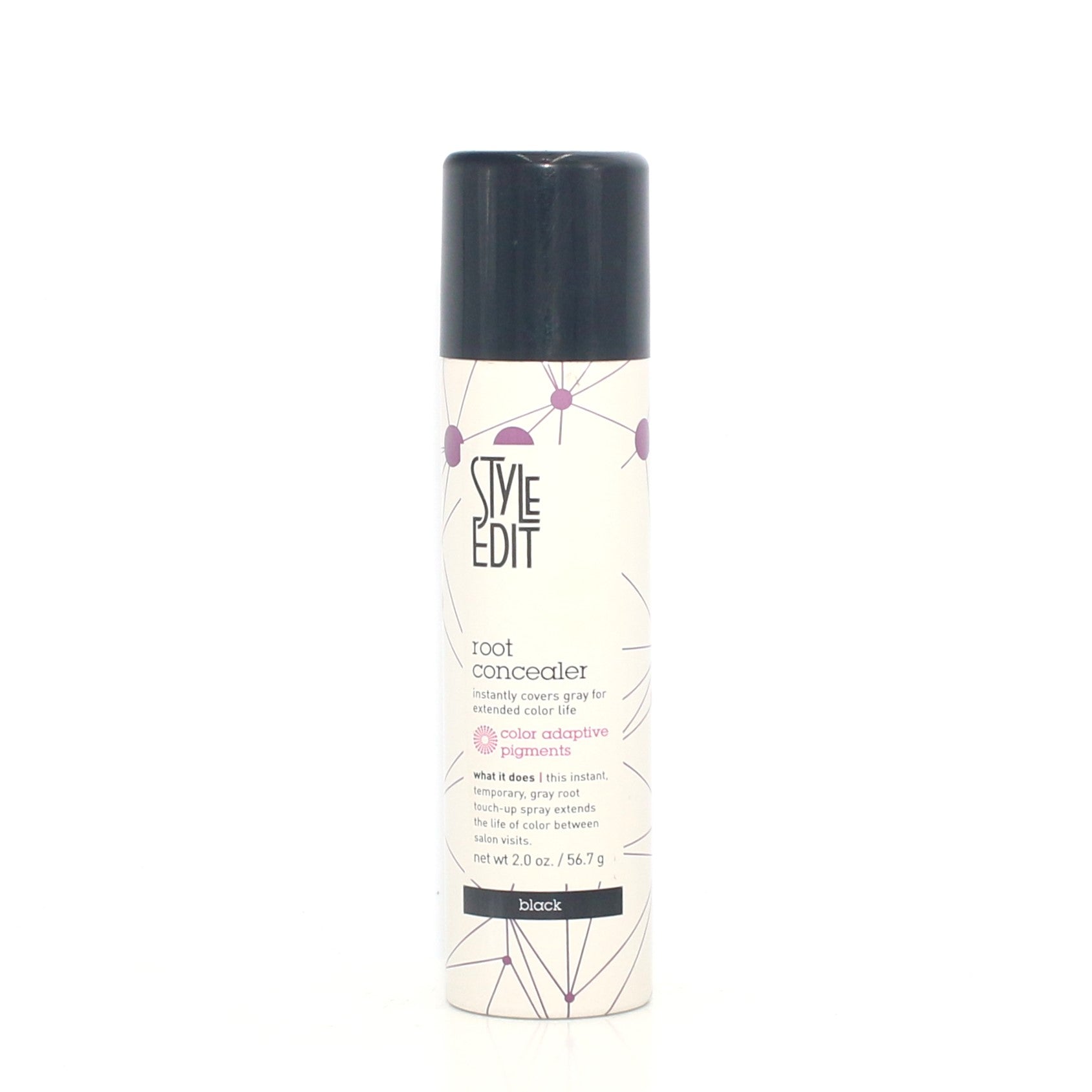 STYLE EDIT Root Concealer Black 2 oz - Overstock Beauty Supply