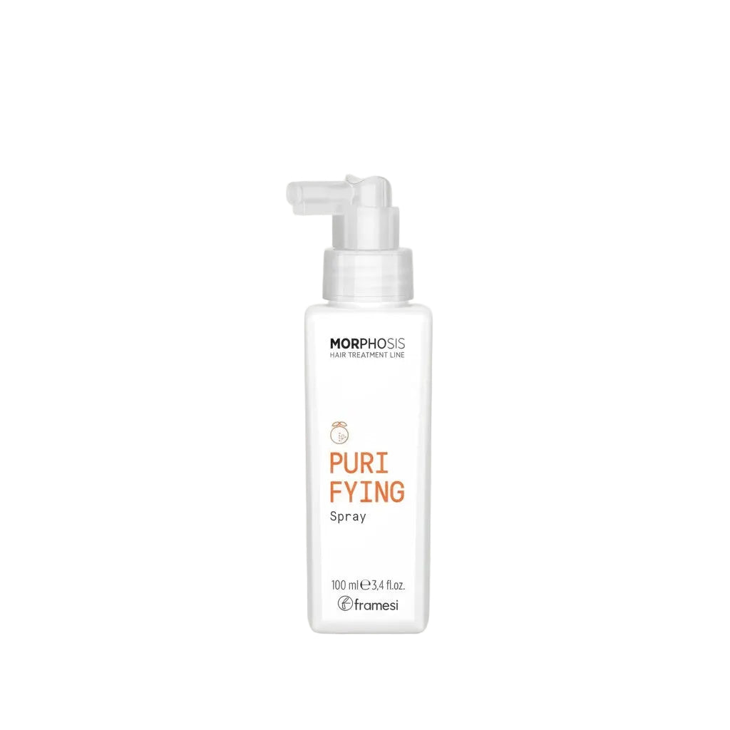 Morphosis Puri Fying Spray bottle on a light gray background