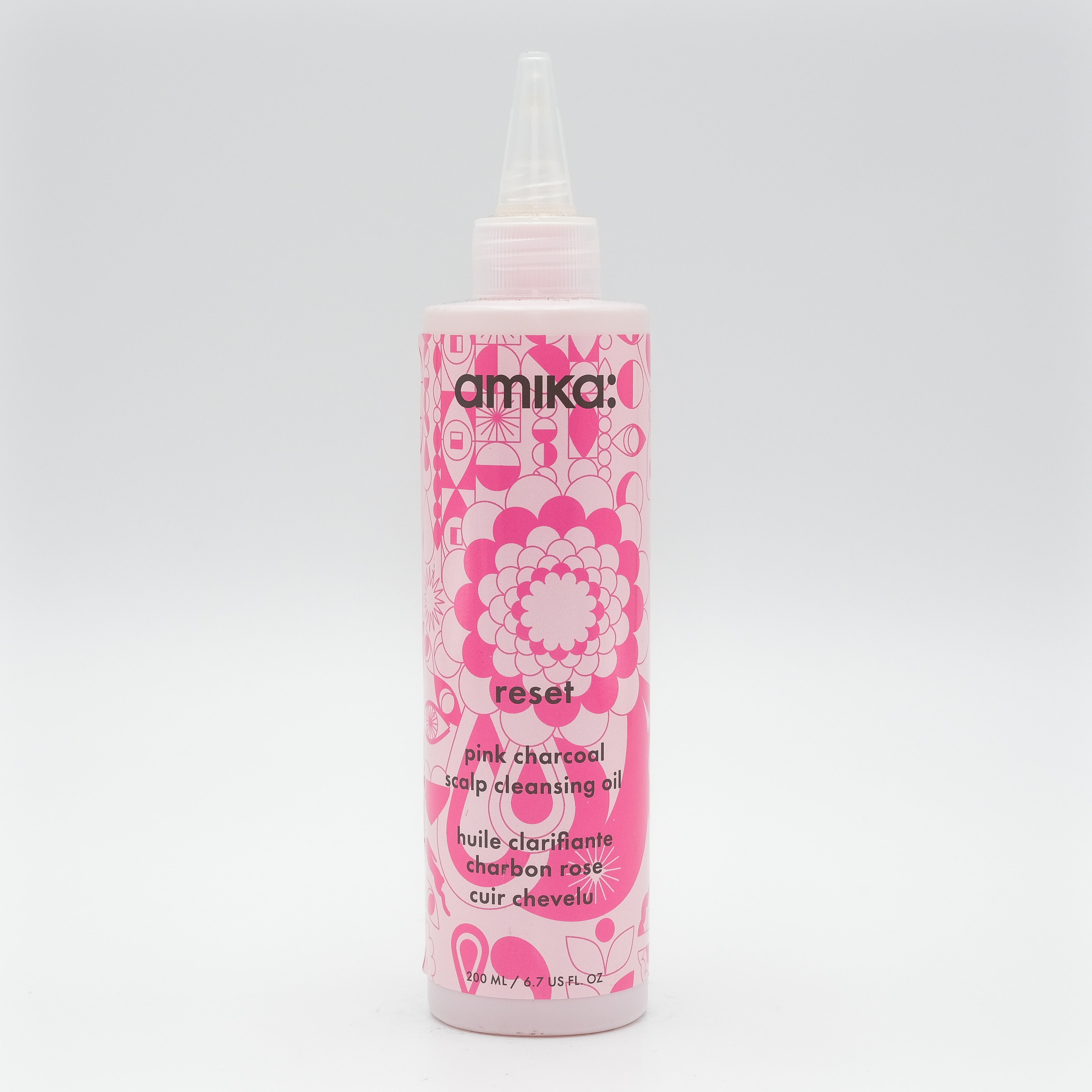 Amika Reset Pink Charcoal Scalp Cleansing Oil 6.7 oz - Overstock Beauty Supply