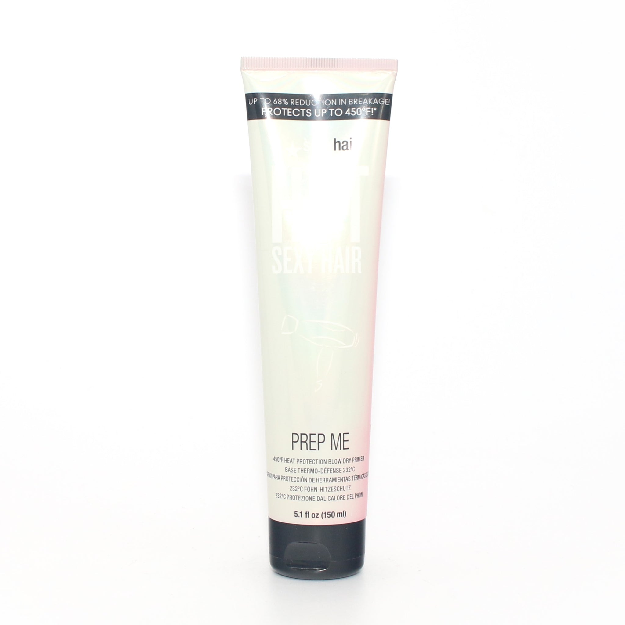 Sexy Hair Hot Sexy Hair Prep 450F Heat Protection Blow Dry Primer 5.1 oz