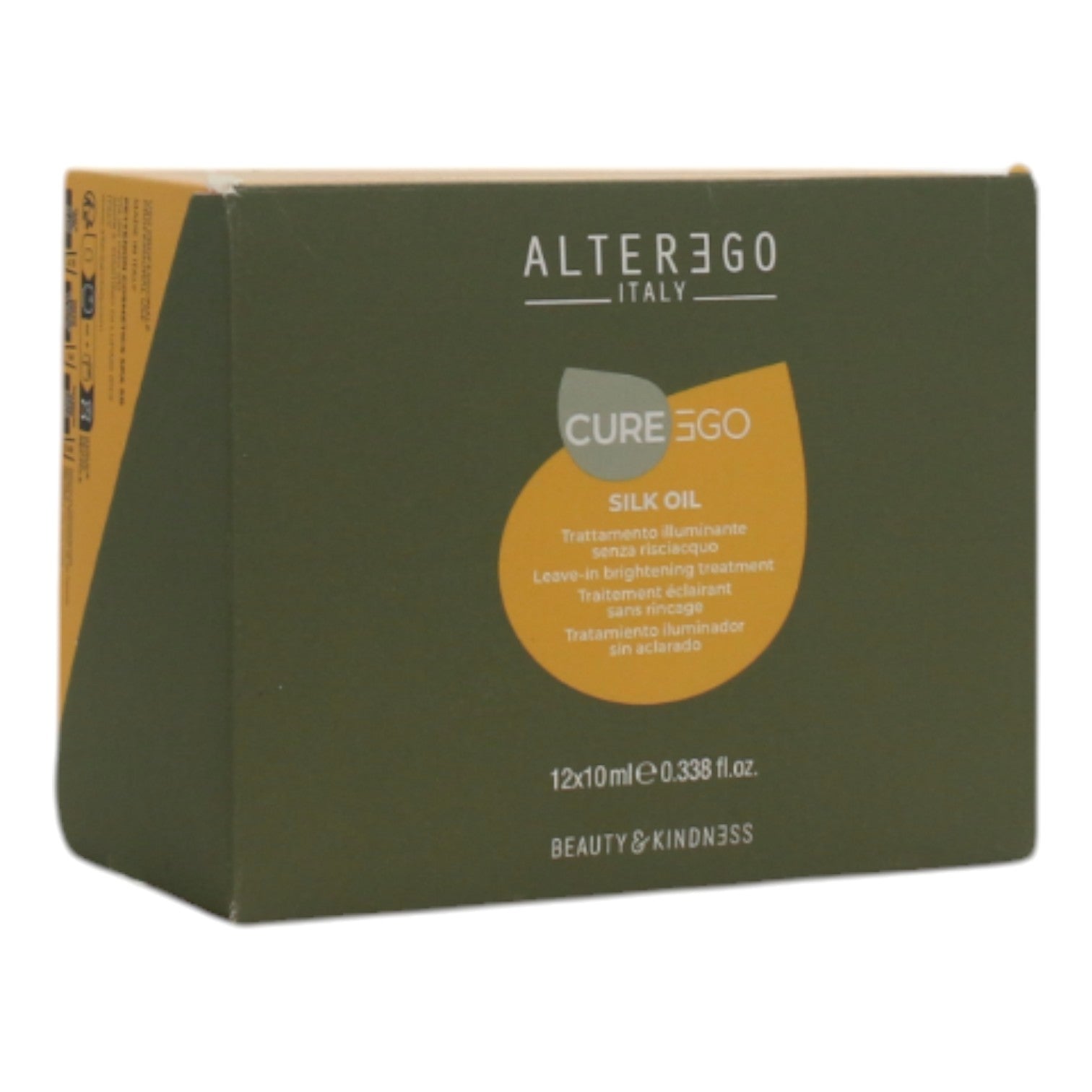 Alter Ego CureGo Silk Oil Leave-In Brightening Treatment 12x10 ml 0.338 oz - Overstock Beauty Supply