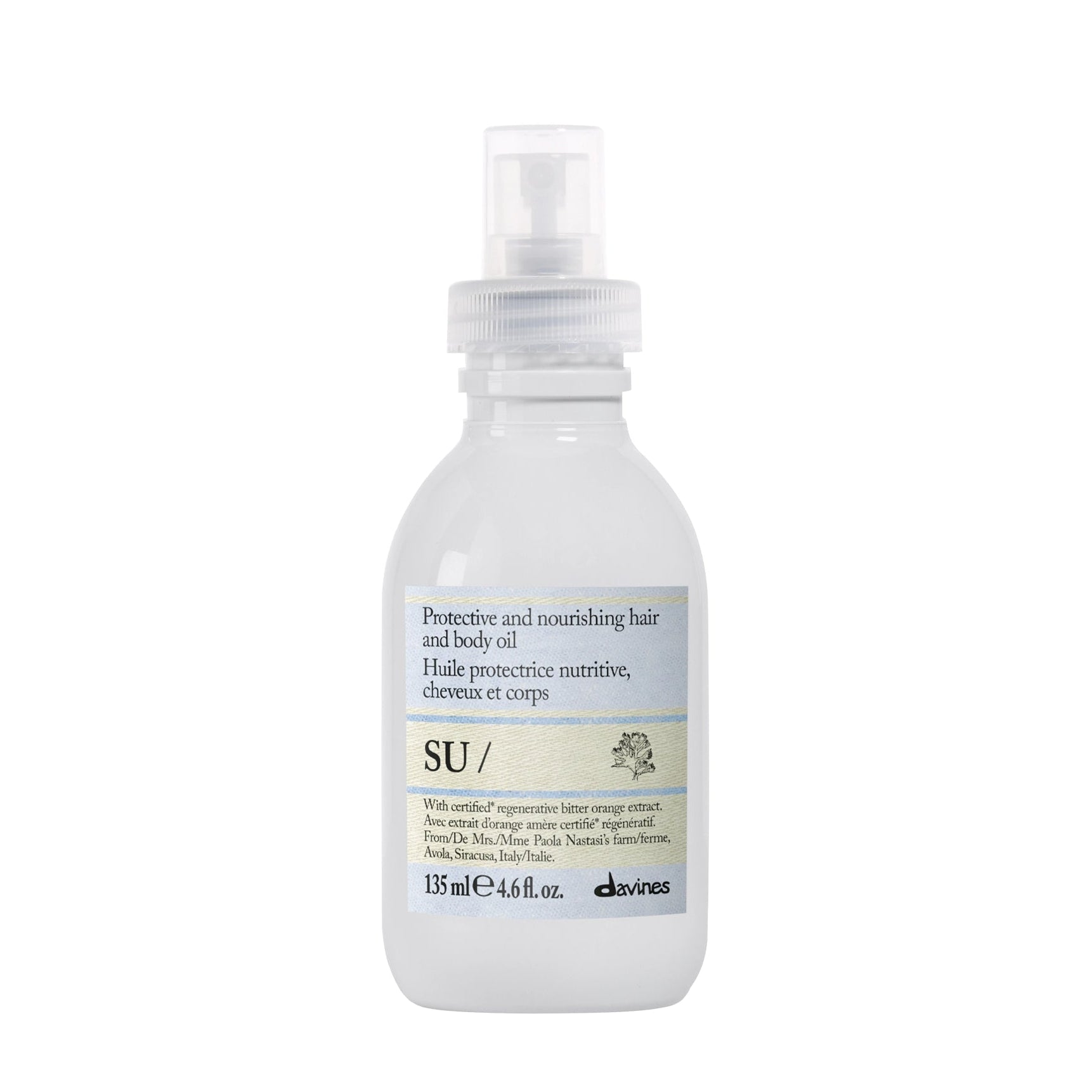 Davines SU Hair & Body Oil 4.56 oz