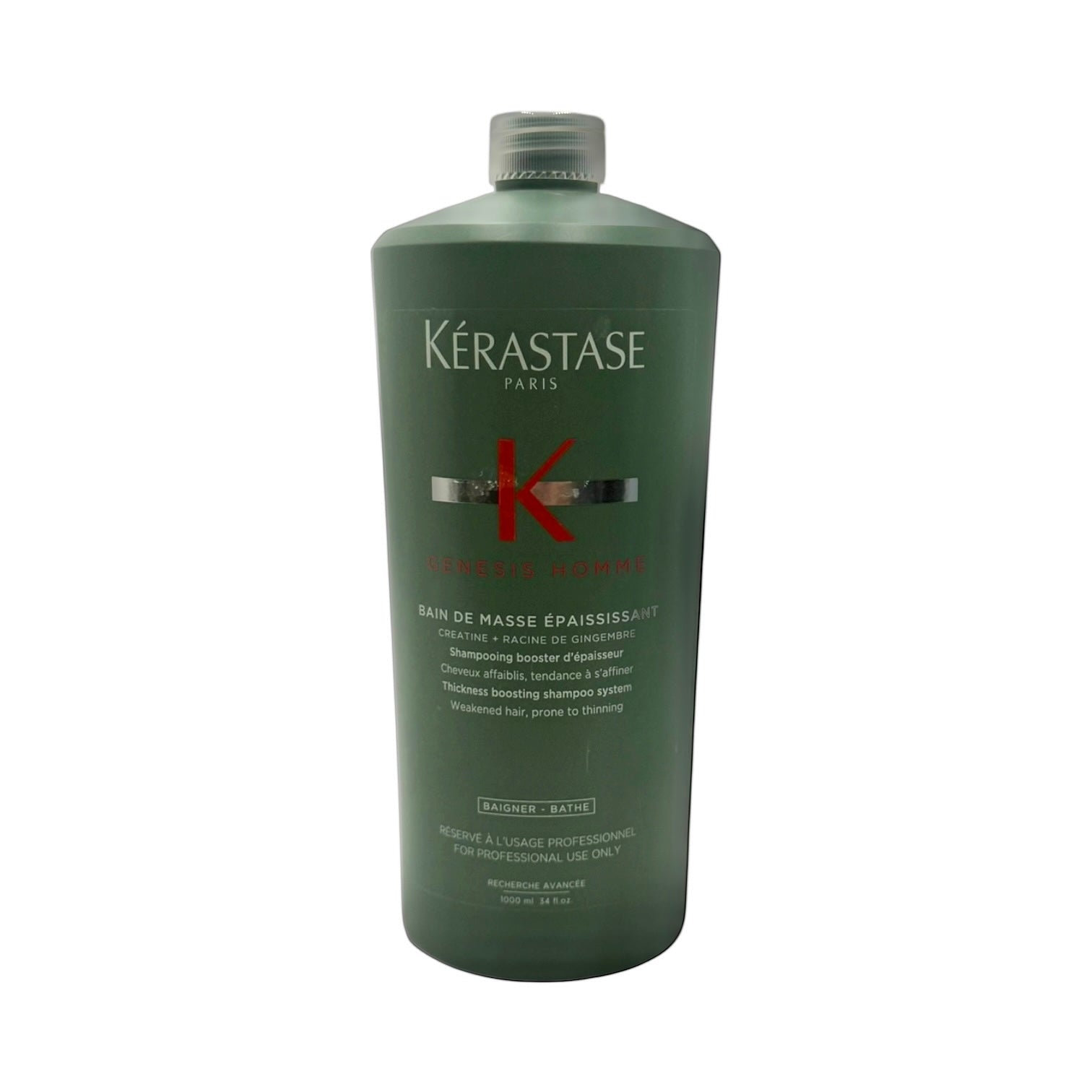 Kerastase Genesis Homme Bain De Masse Epaississant Shampoo 34 oz - Overstock Beauty Supply