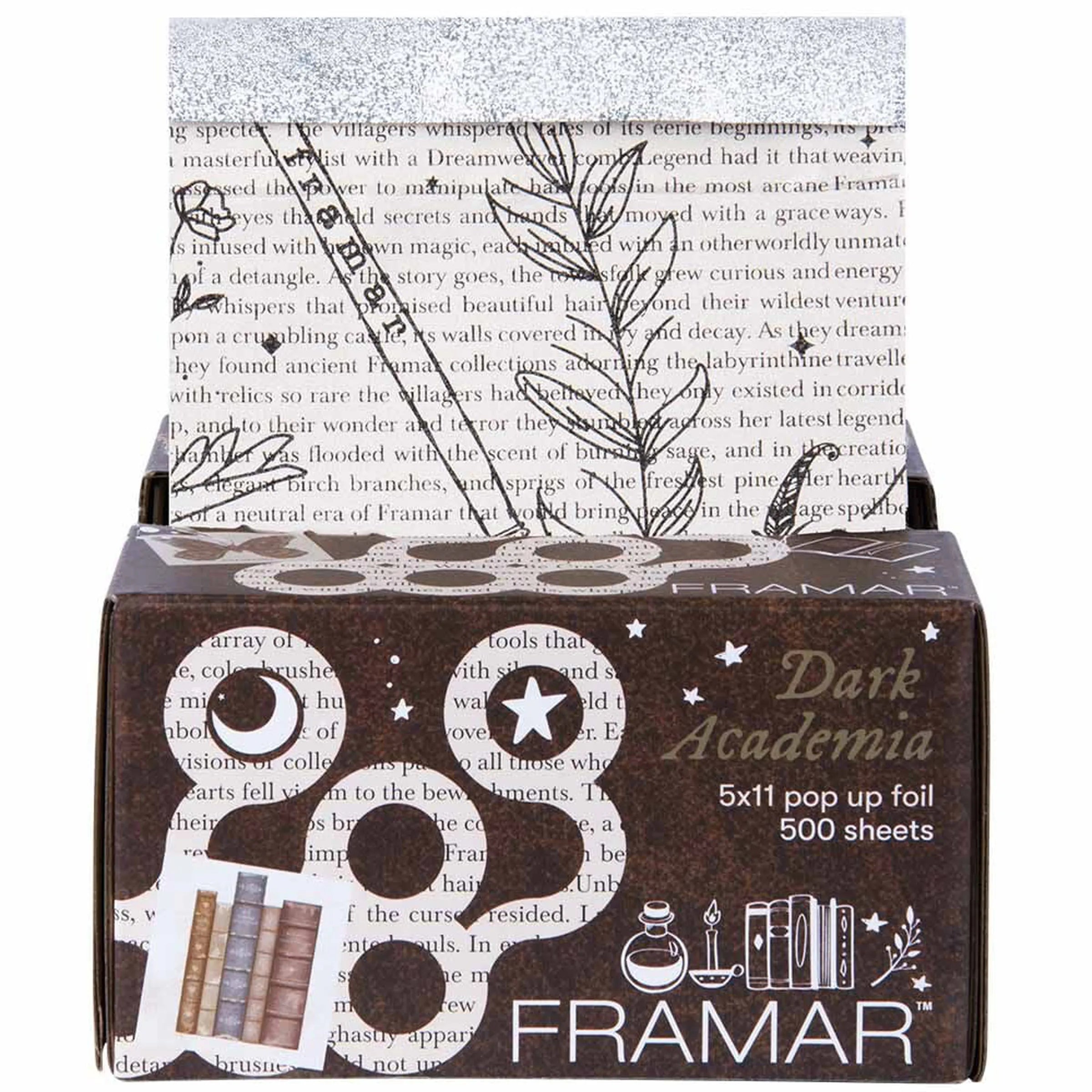 Framar Dark Academia Hair Coloring Foil (500 Sheets) 5x11