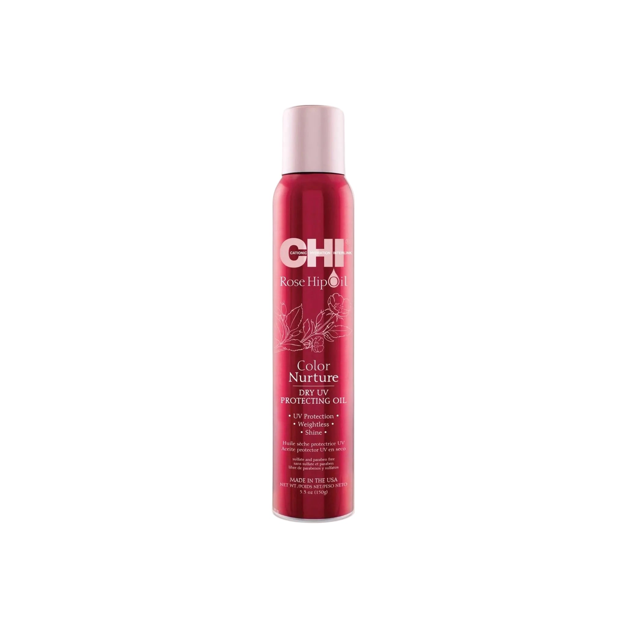 CHI Rose Hip Oil Color Nurture UV Protecting Dry Oil 5.3 oz