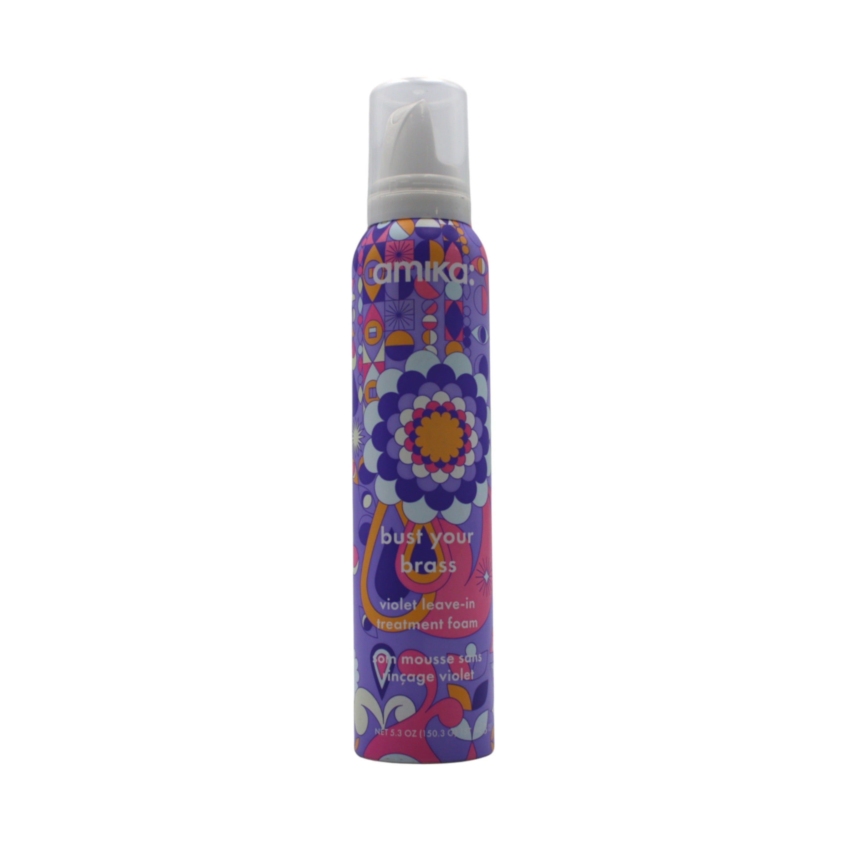 Amika Bust Your Brass Violet Leave-In Treatment Foam 5.3 oz