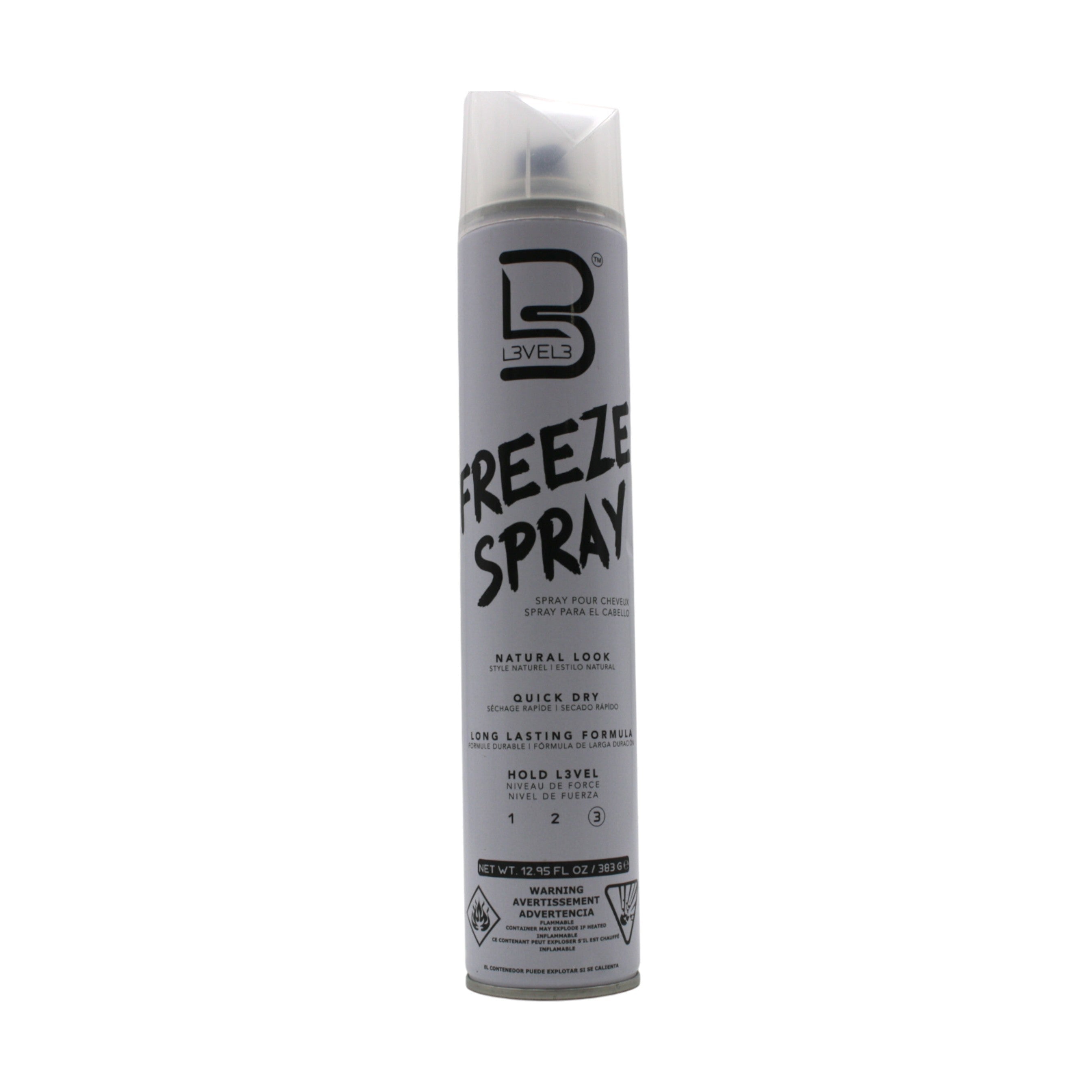 L3VEL3 Freeze Spray Natural Look Level 3 Hold 12.95 oz