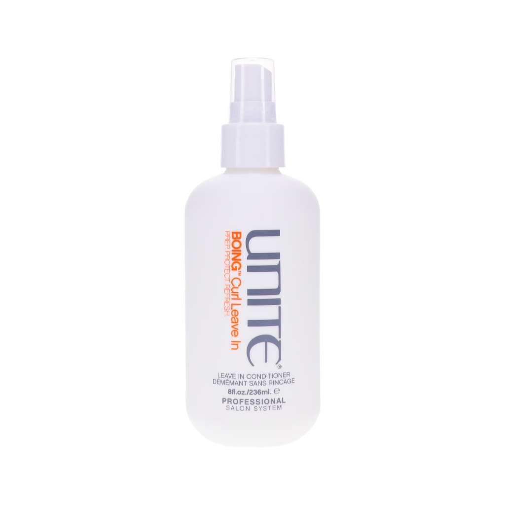 Unite hair care product bottle on a white background