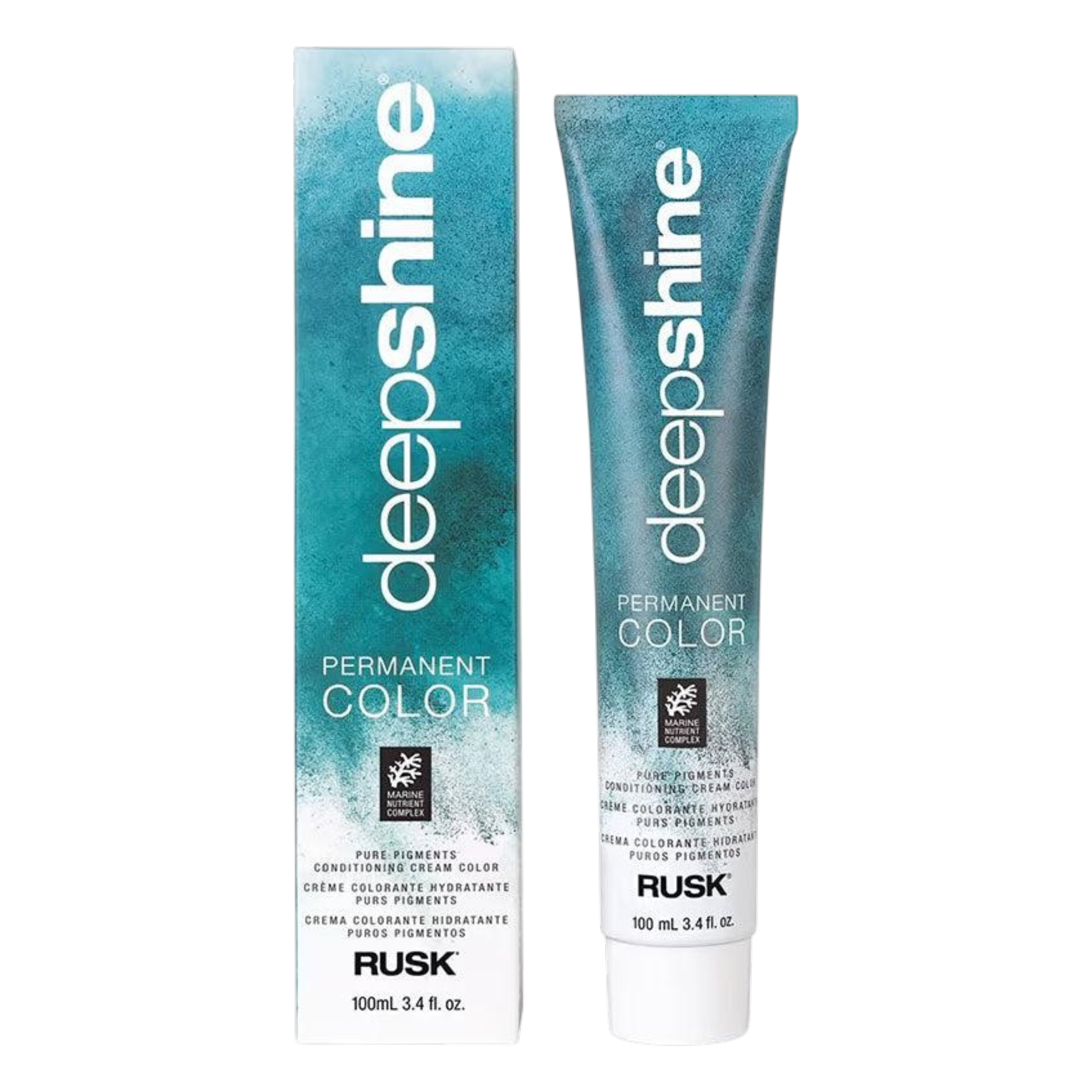 Rusk Deep Shine Permanent Color Pure Pigments Conditioning Cream Color 3.4 oz