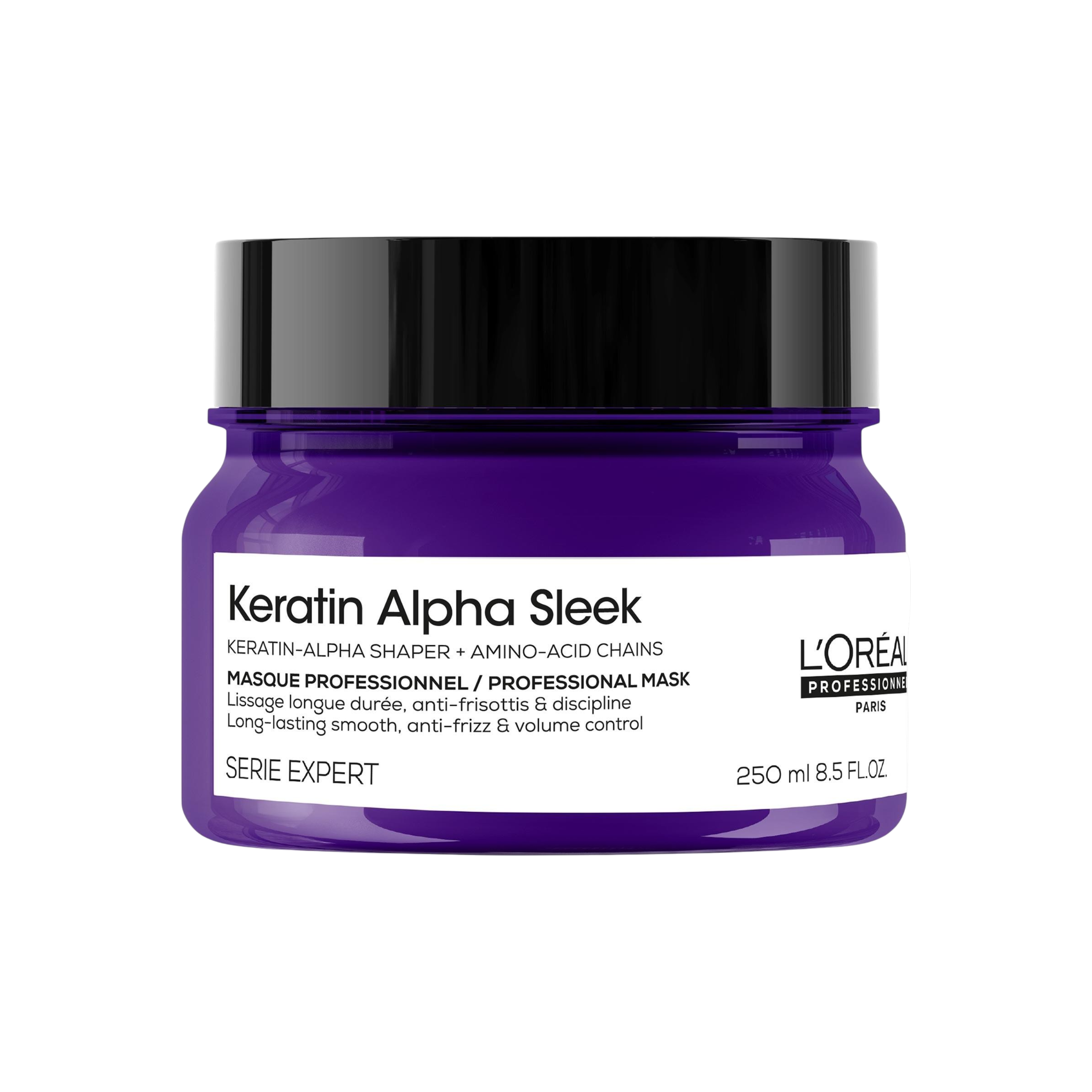 L'Oreal Keratin Alpha Sleek Anti-Frizz Hair Mask 8.5 oz