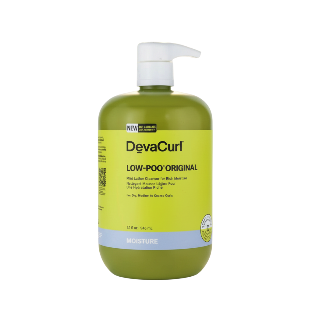 Devacurl Low-Poo Original shampoo bottle on a white background