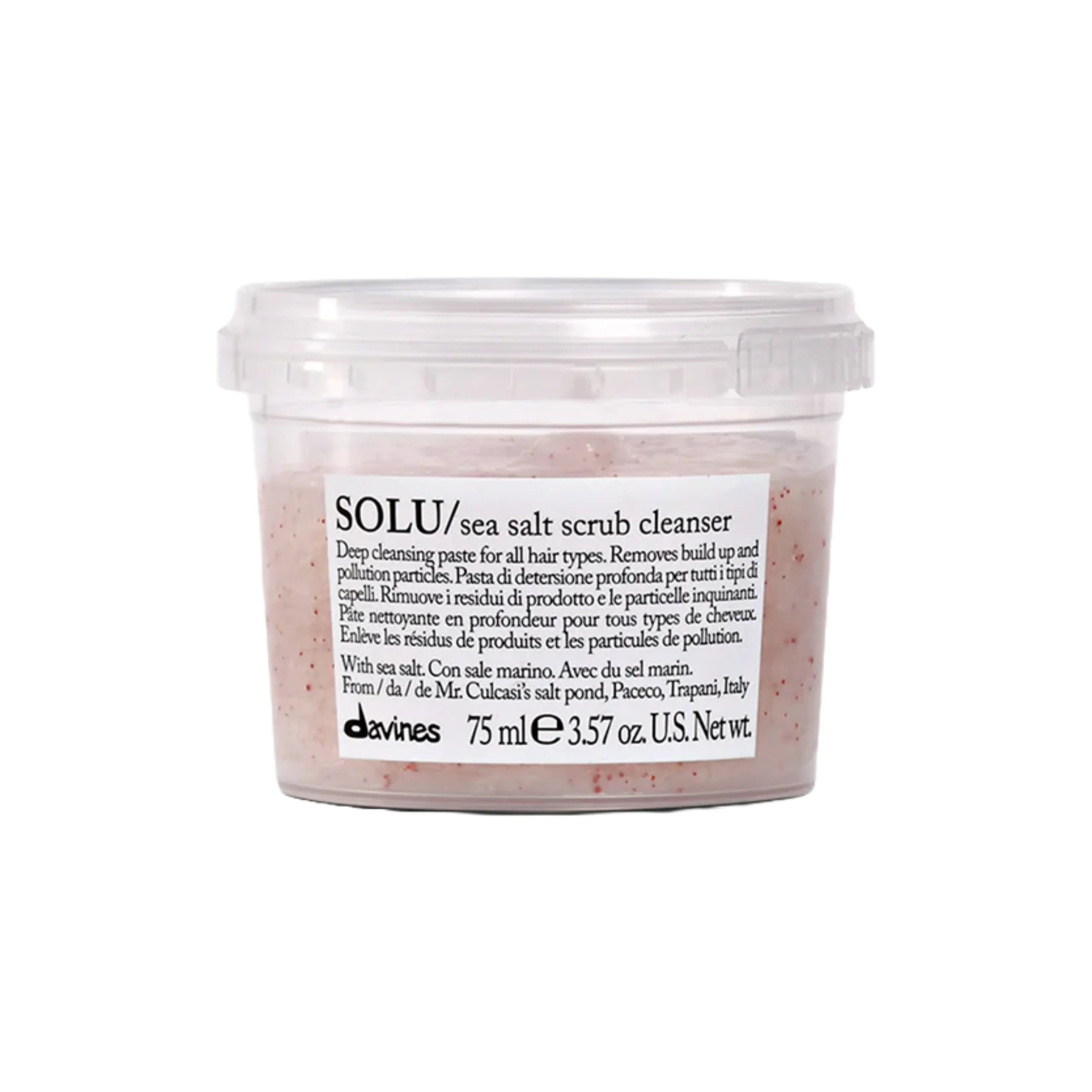 Davines Solu Sea Salt Scrub Cleanser 3.57 oz