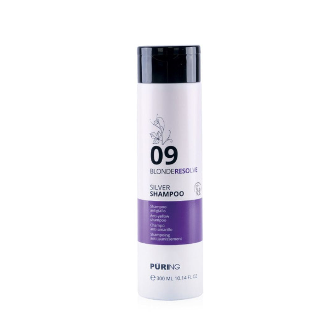 Puring Blonde Resolve Silver Shampoo Anti-Yellow Toning Shampoo 10.14 oz